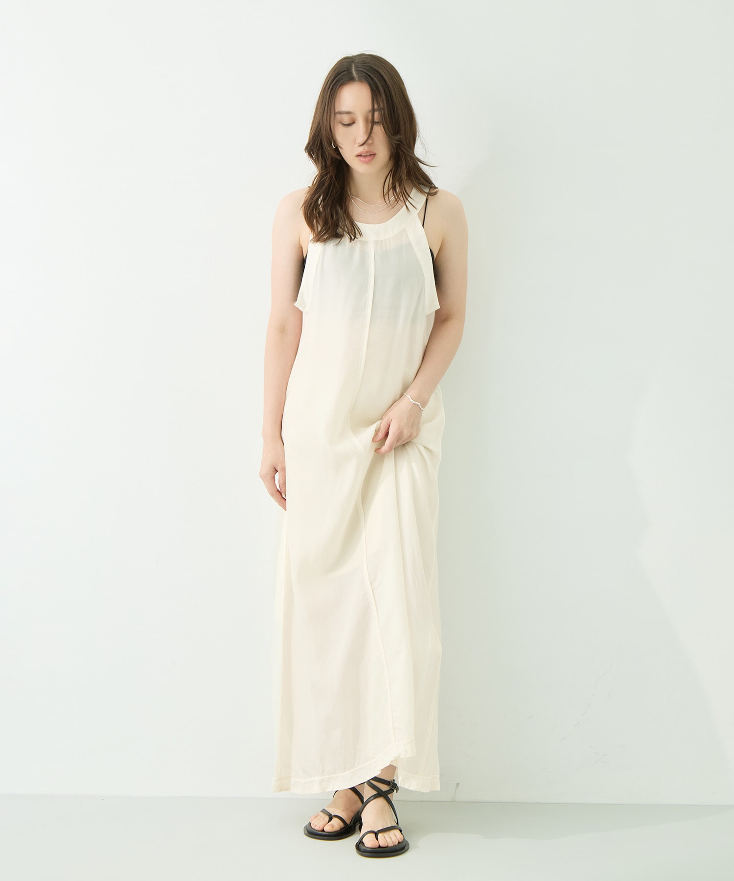 Cupro Sleeveless Dress INSCRIRE