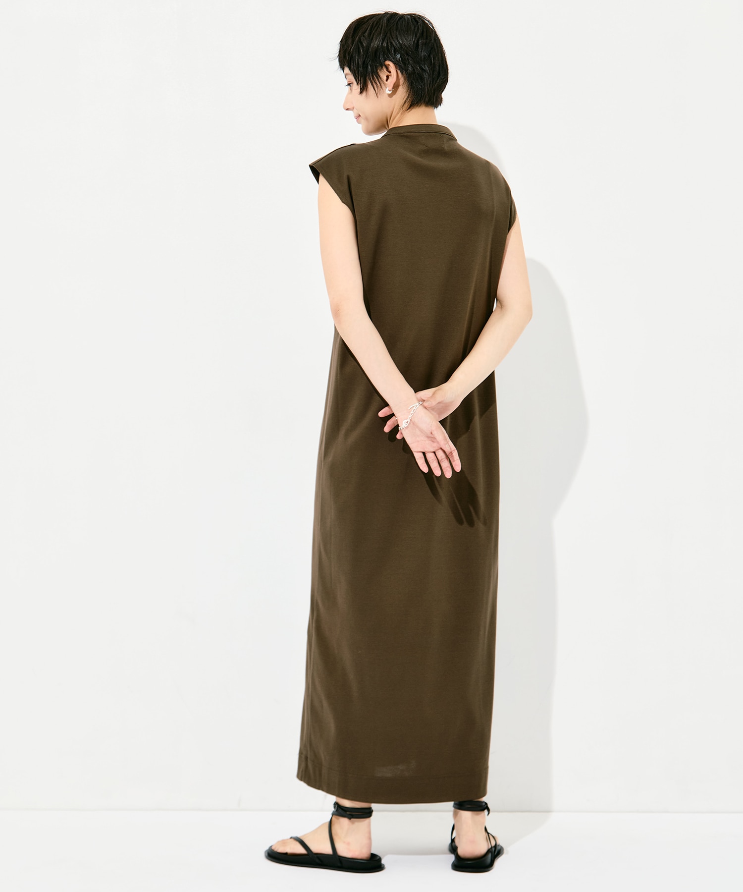 Sanfokin Cotton Bosom sleeveless dress WRAPINKNOT