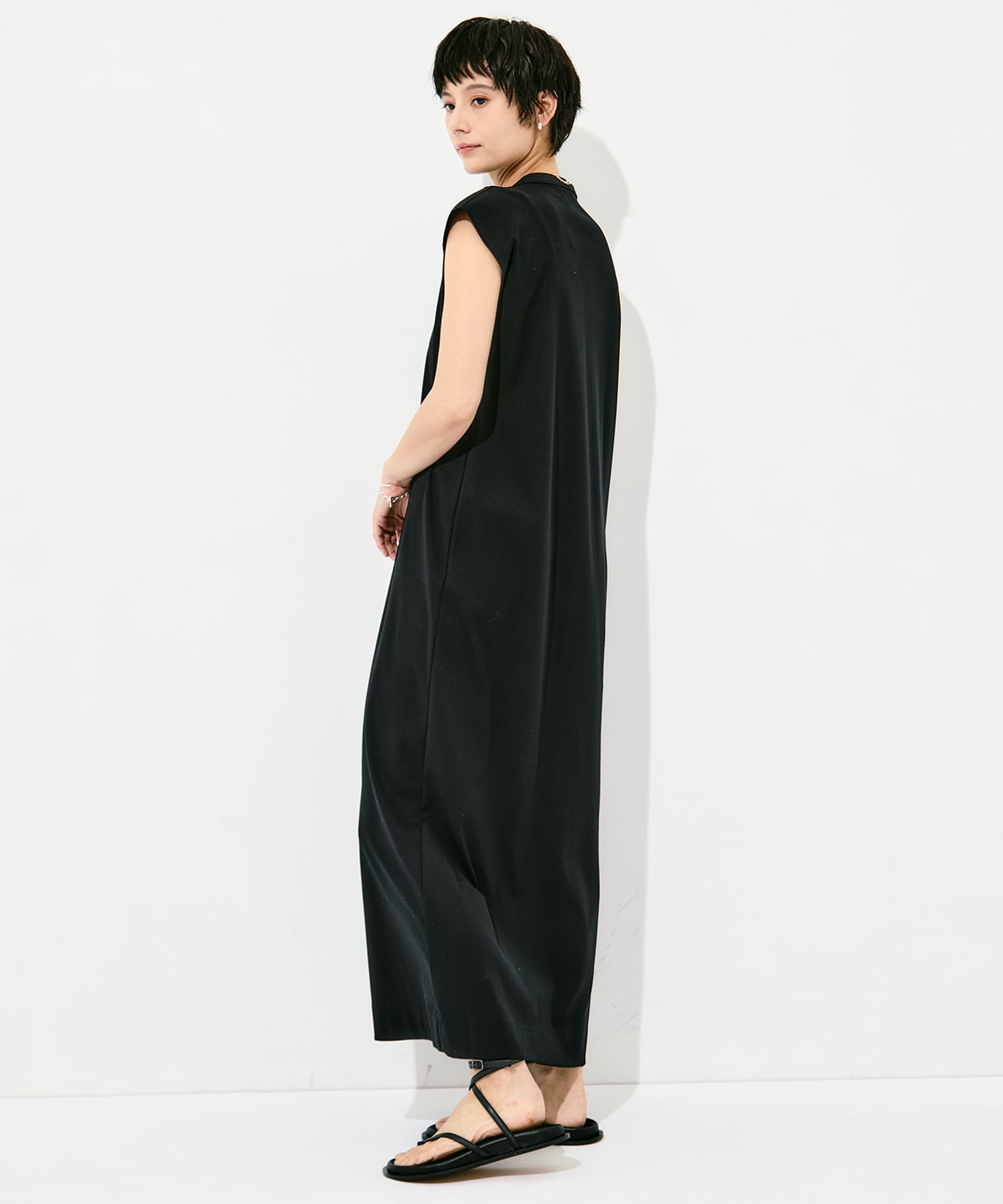 Sanfokin Cotton Bosom sleeveless dress WRAPINKNOT