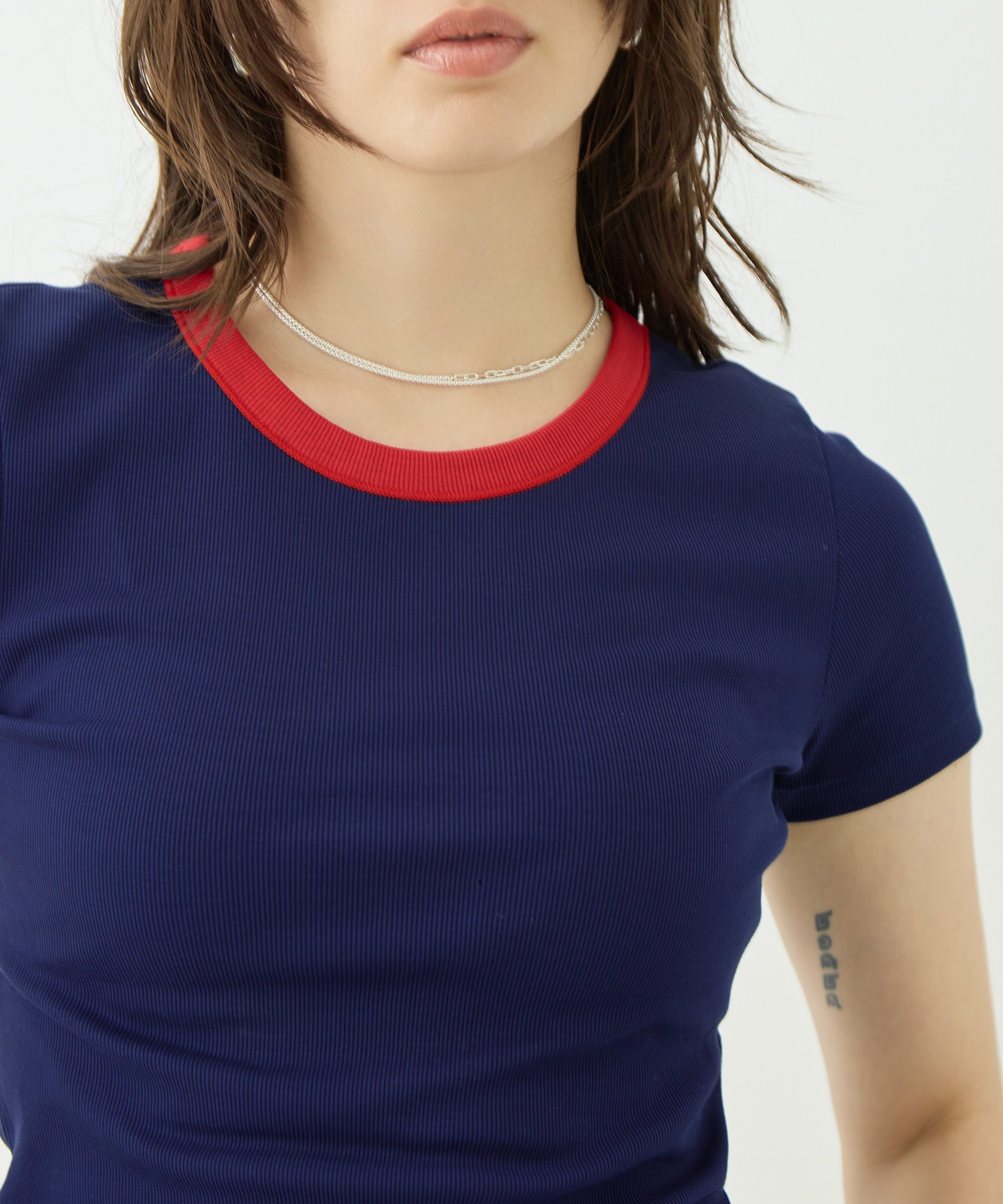 Contrast Trim Short Sleeve T GOOD PEOPLE GOOD STITCHING GOOD PRODUCT