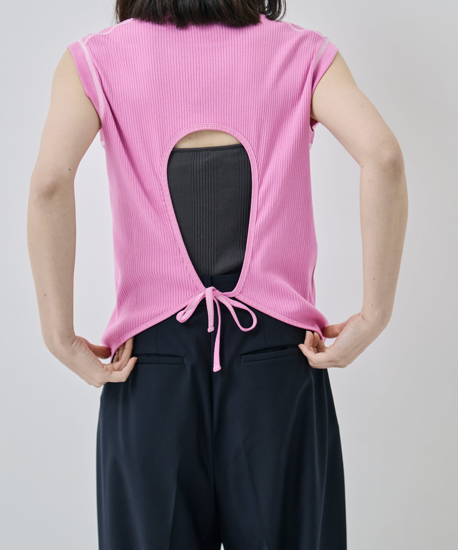 Organic cotton open back NS T HAKUJI