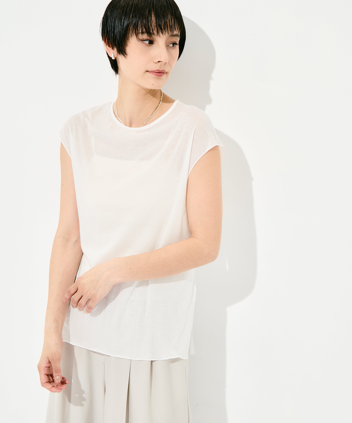 Side Slit French Sleeve T GOOD PEOPLE GOOD STITCHING GOOD PRODUCT