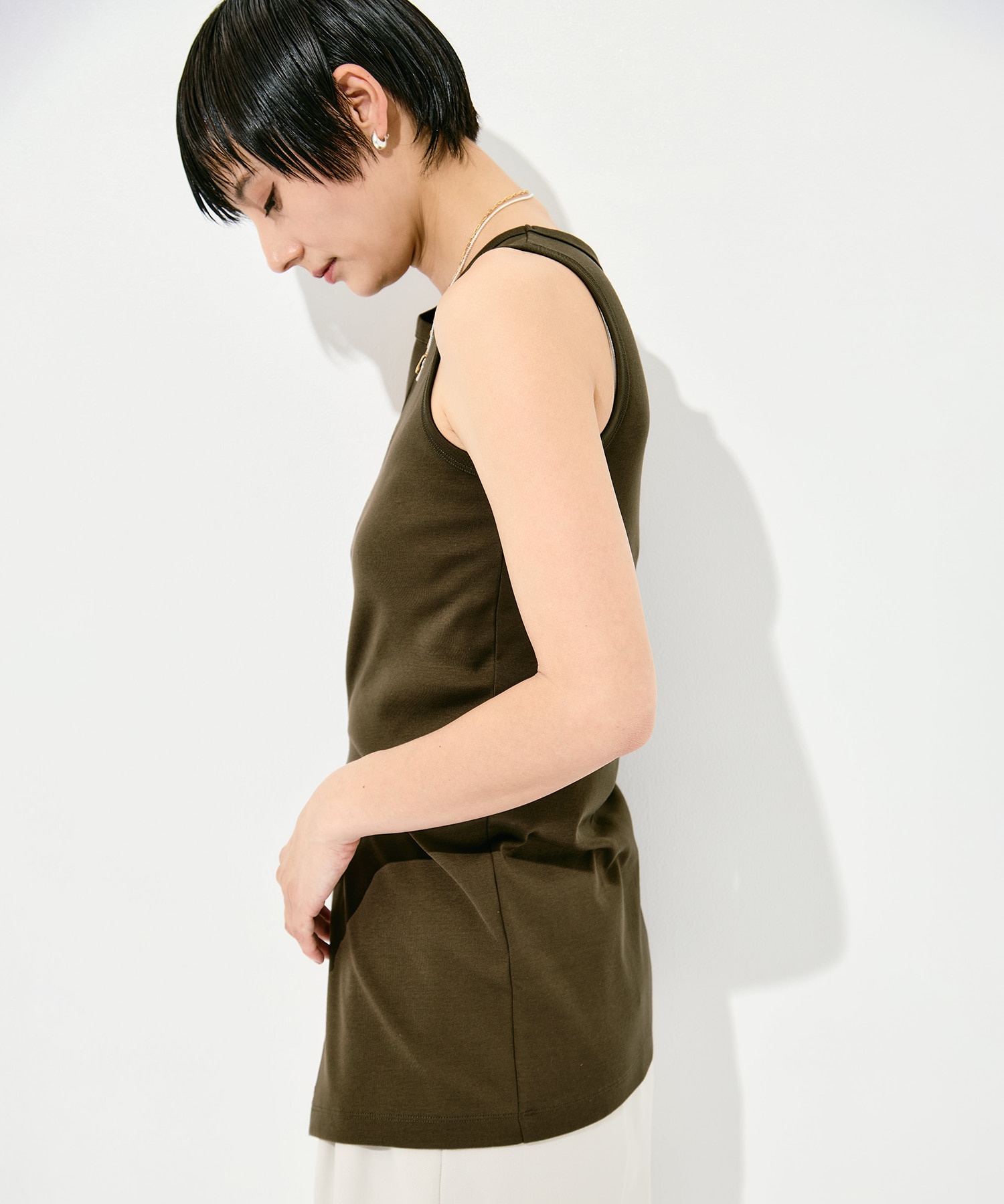 Sanfokin Cotton Slit Tanc-top WRAPINKNOT