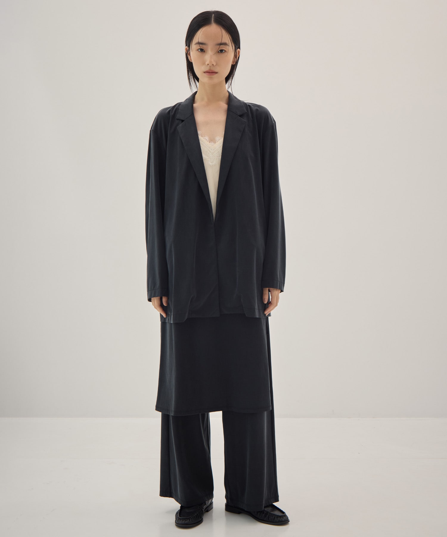 Peach Saten Shirt Jacket PHEENY