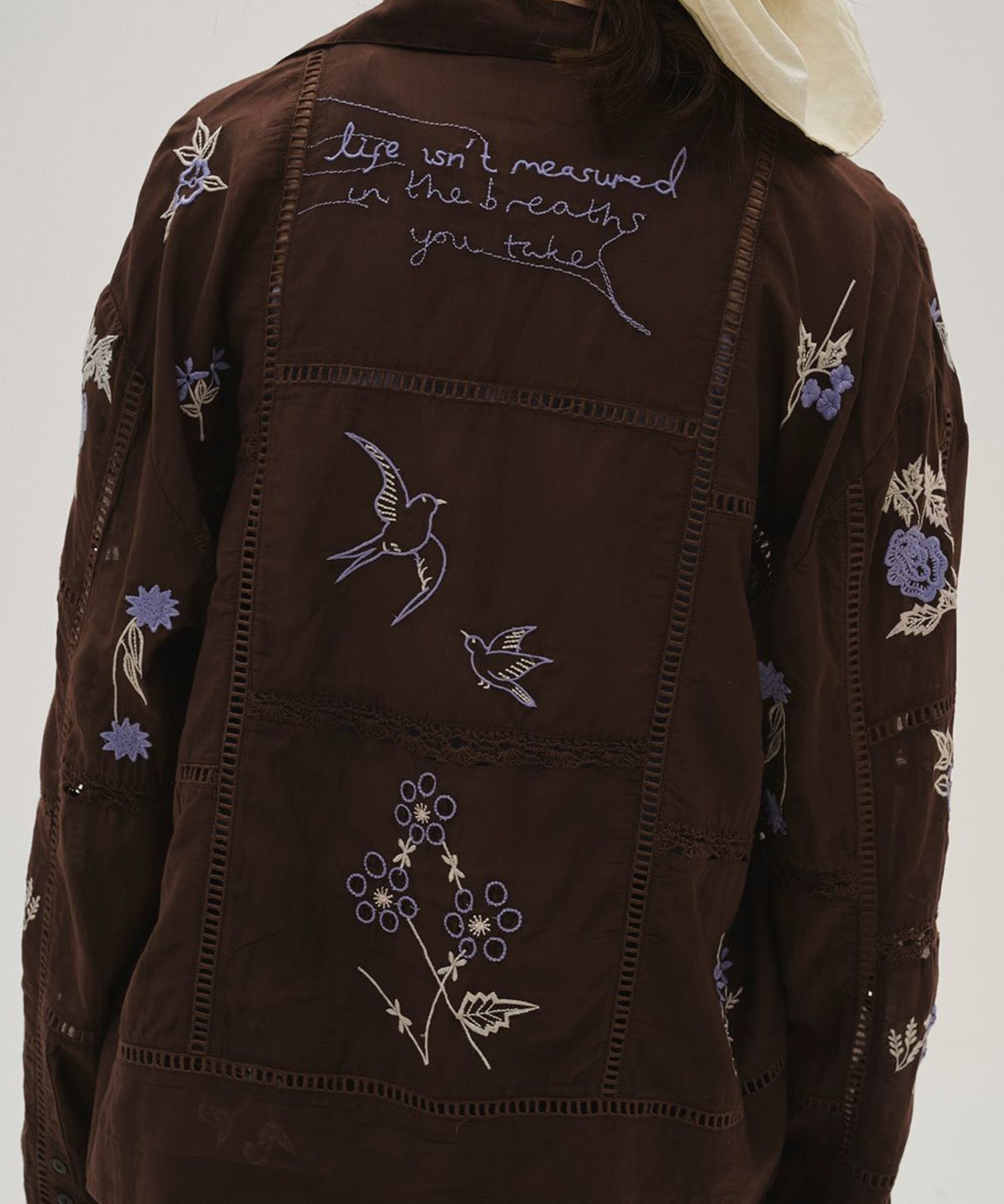 Embroidery Patchwork Shirts TODAYFUL