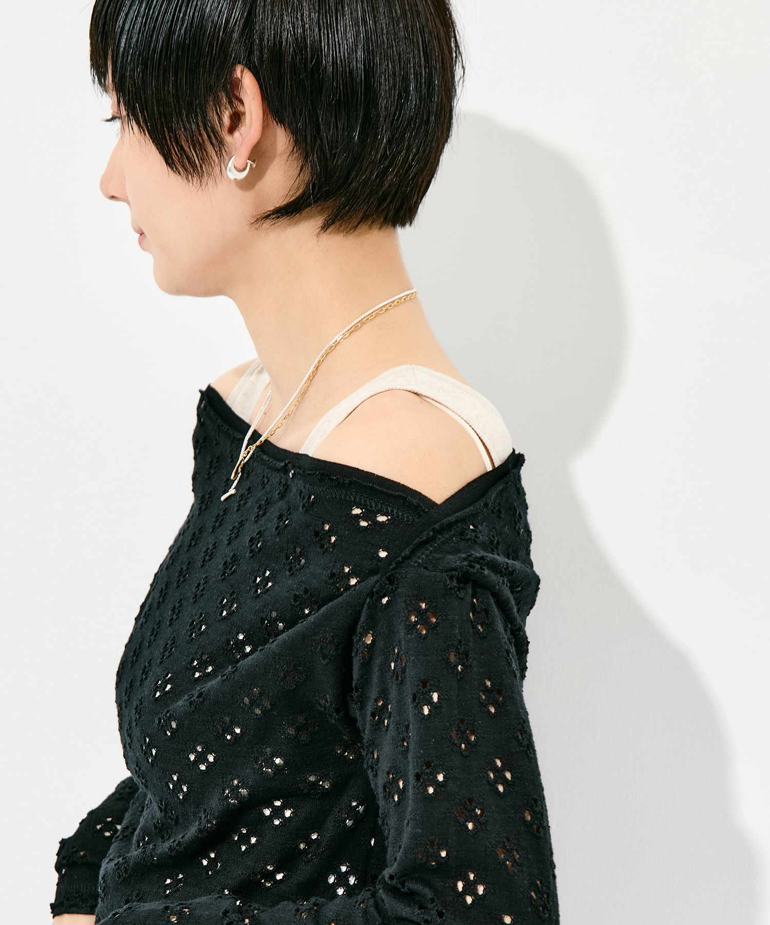 Two-Ways Spencer Basque Shirt - Cutwork RhodolirioN
