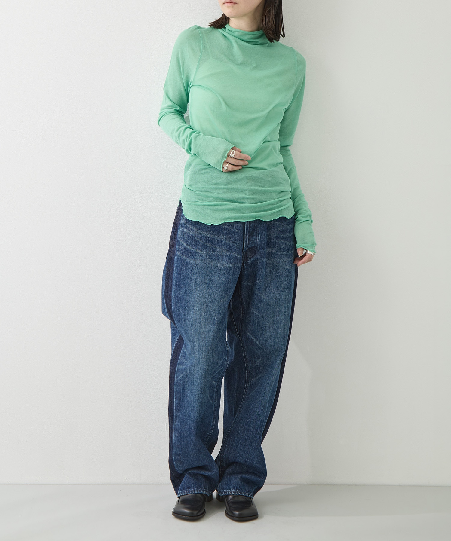 COTTON GEORGETTE B/N PO TOURNON.