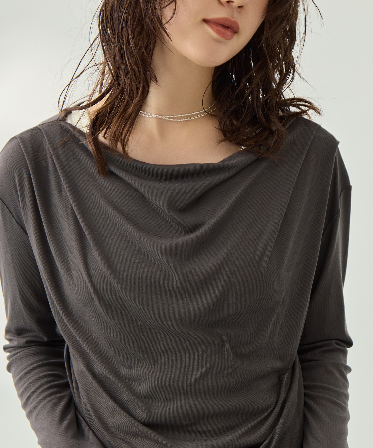 ドレープカットソー KEY TIMEZ