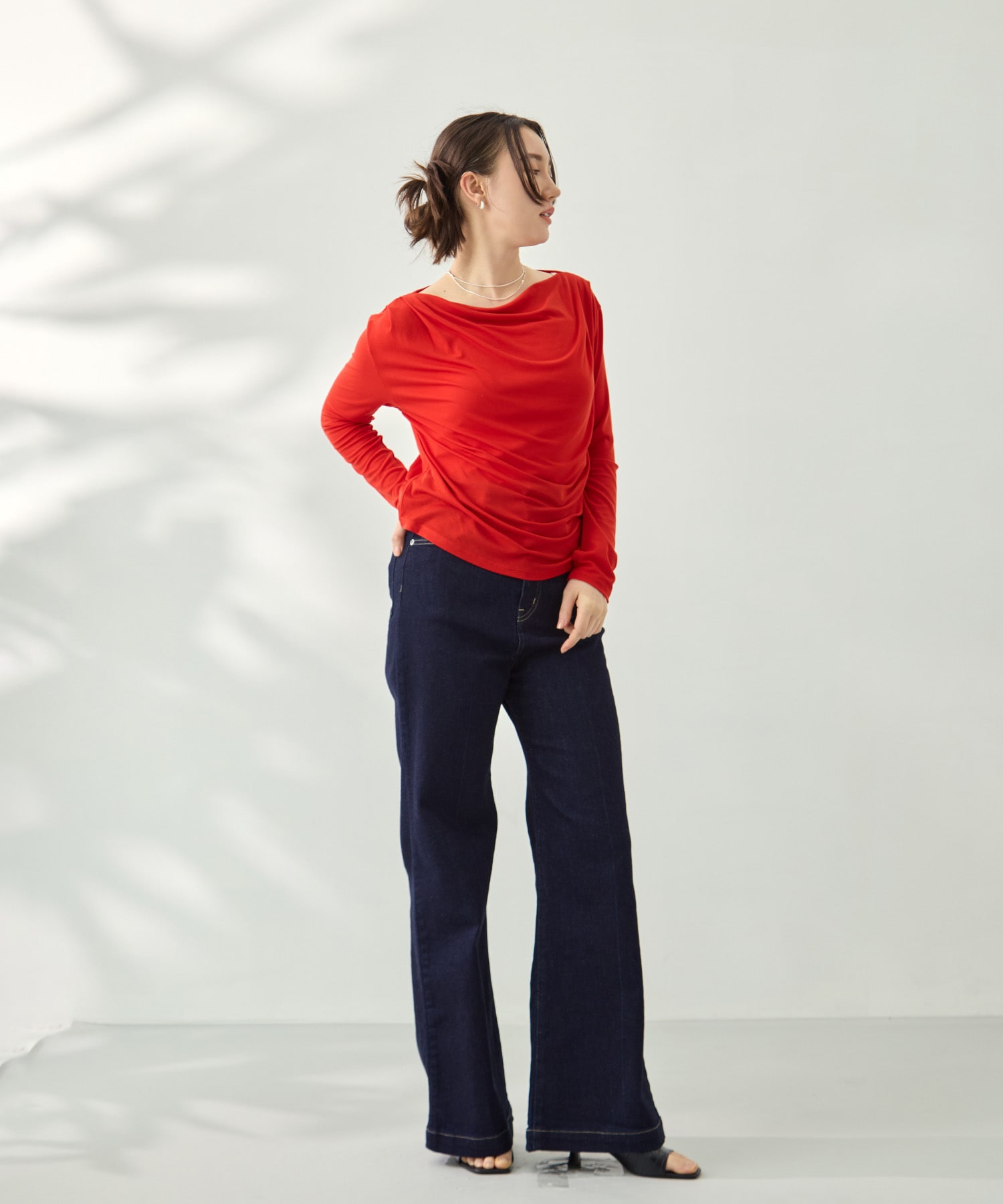 ドレープカットソー KEY TIMEZ