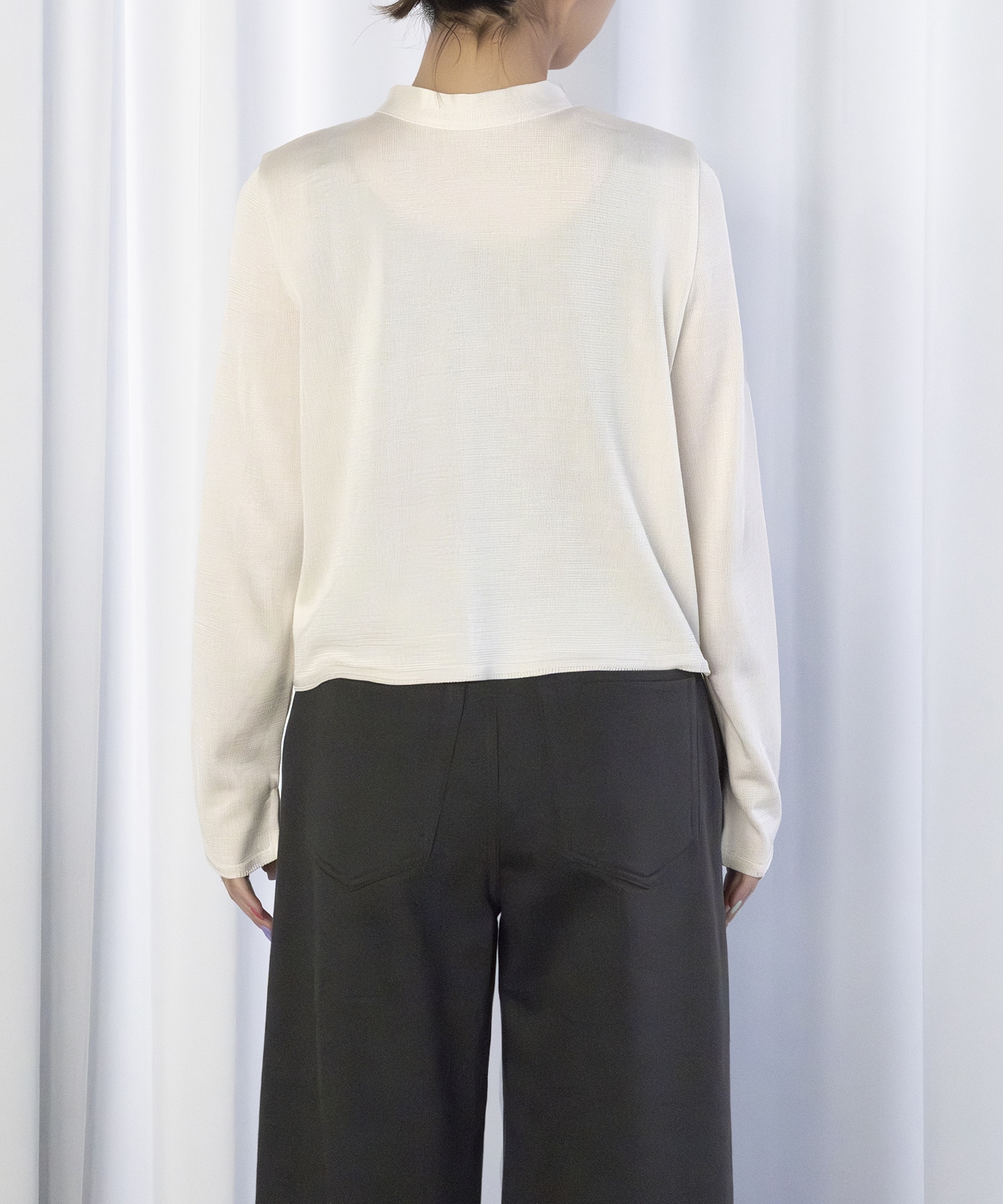 別注MULTI BUTTON KINT BLOUSE TAN