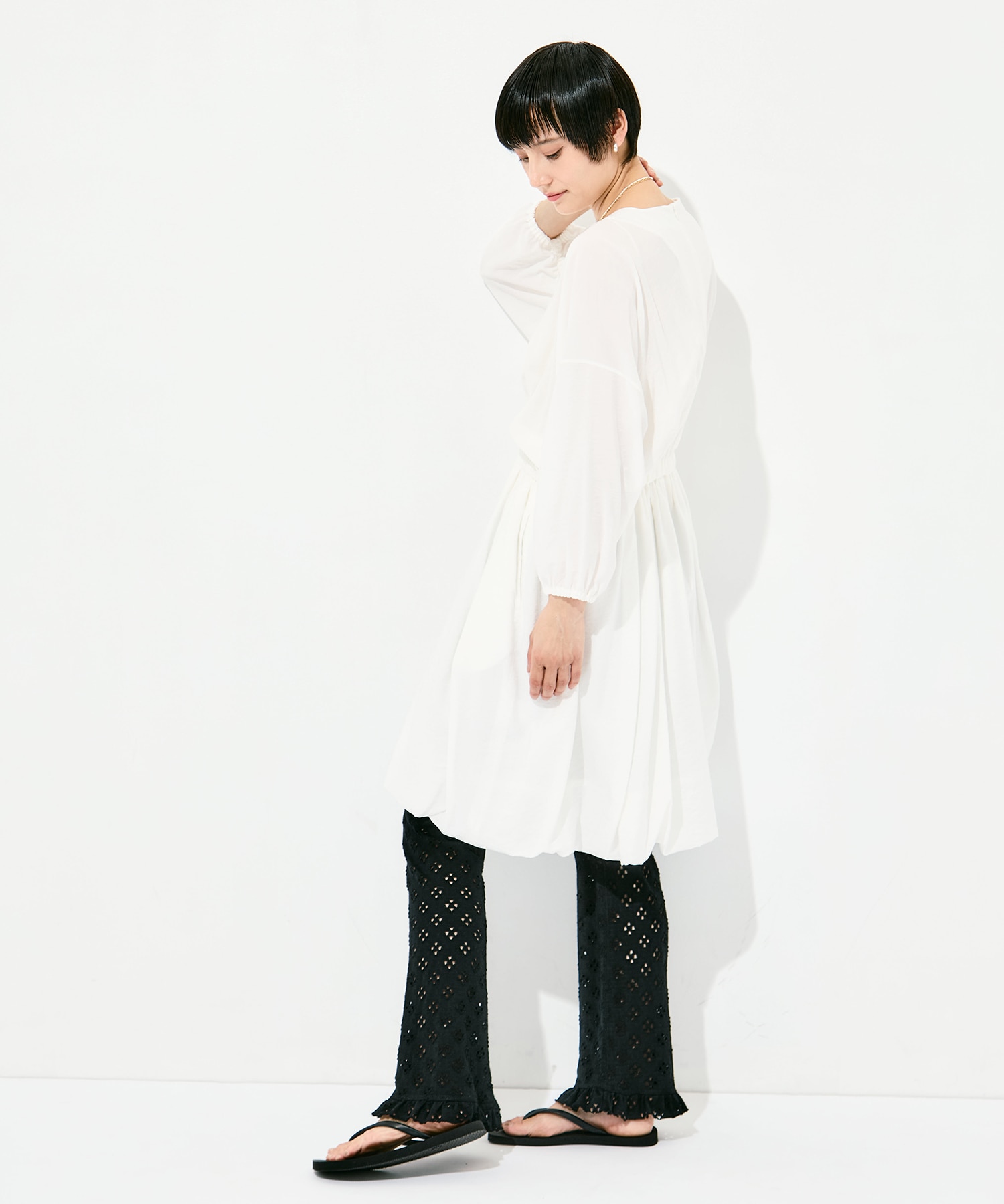 Frill Pant - Cutwork RhodolirioN