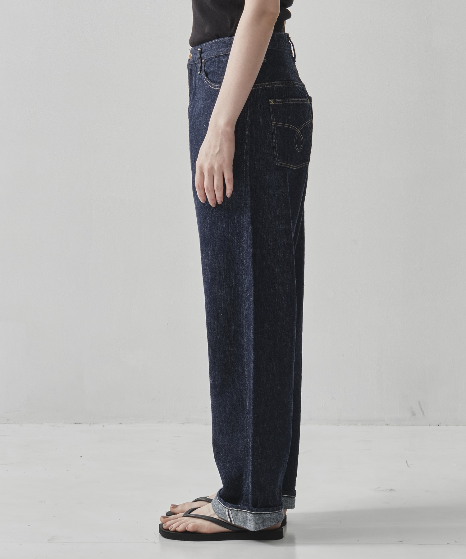 HIGH WAIST SELVEDGE DENIM PANTS/JASMIN orSlow