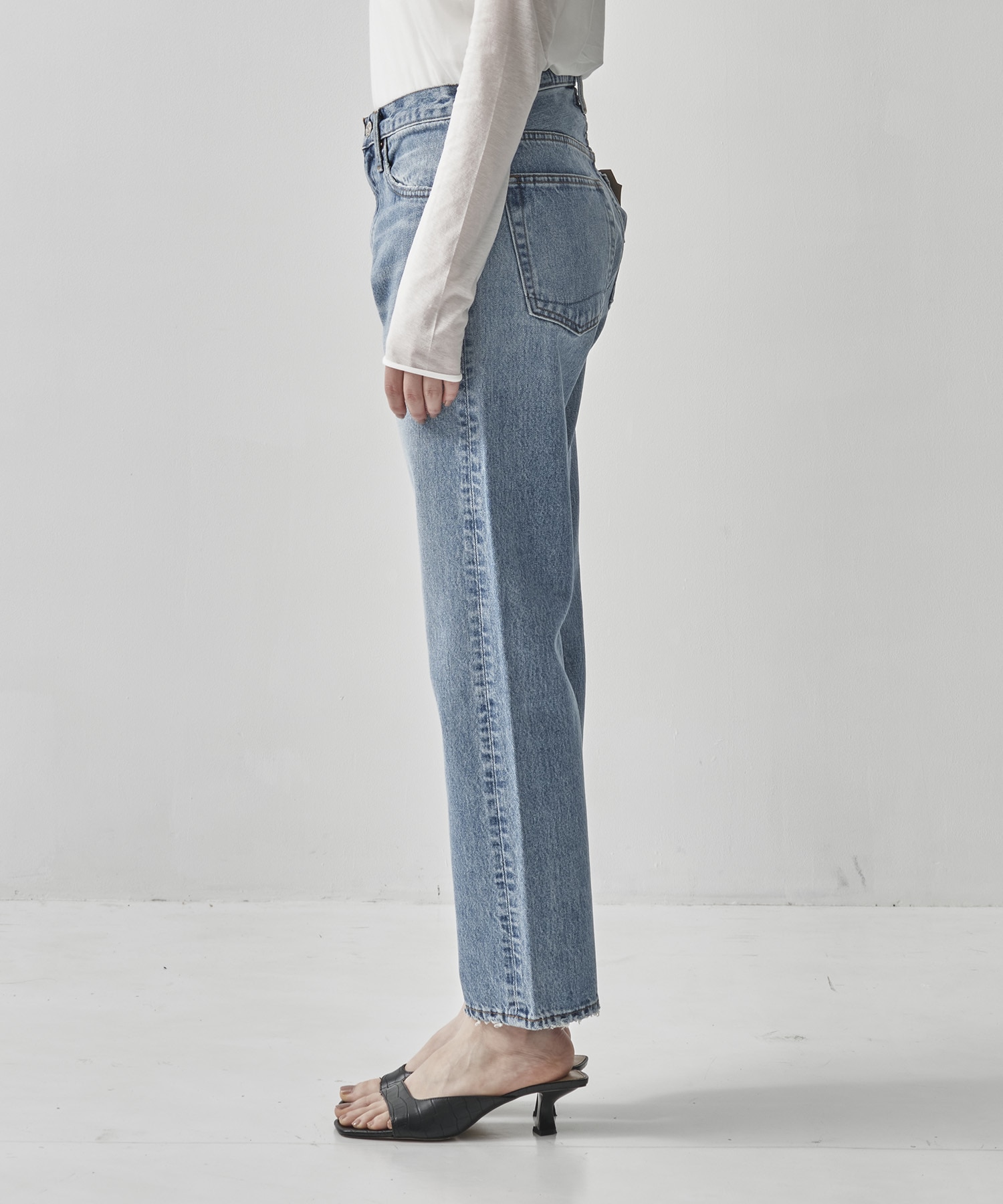 SHORT LENGTH 105 90s DENIM SKY BLUE/ZIPPER FLY orSlow