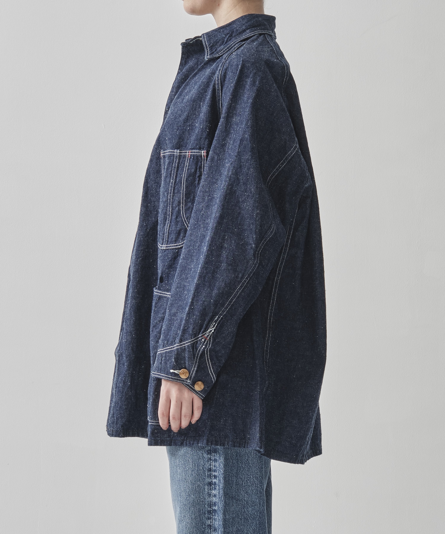 LOOSE FIT DENIM COVERALL orSlow