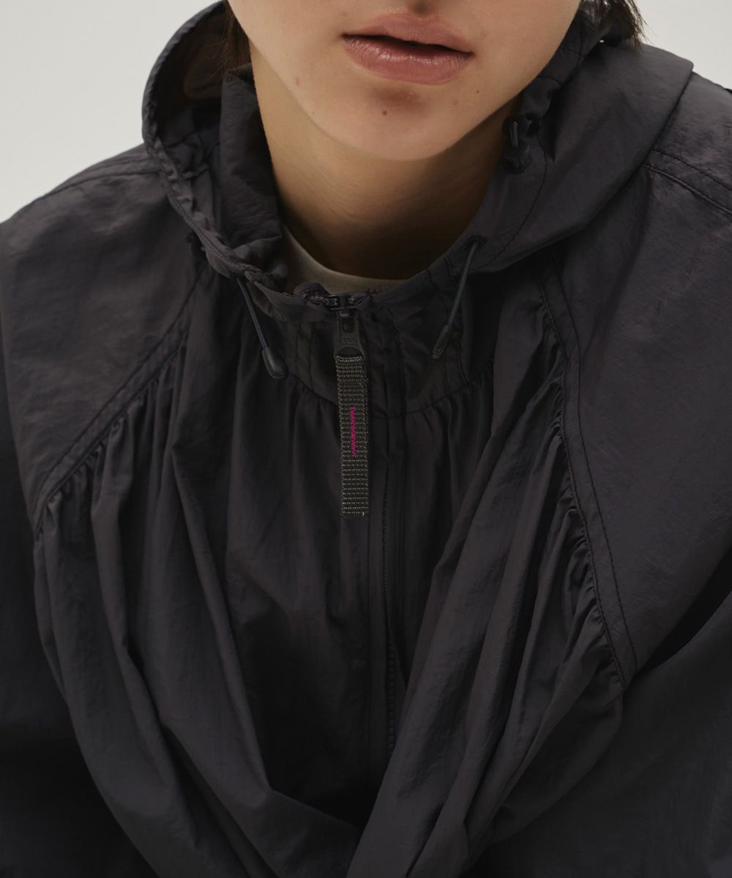 Nylon Gather Blouson TODAYFUL