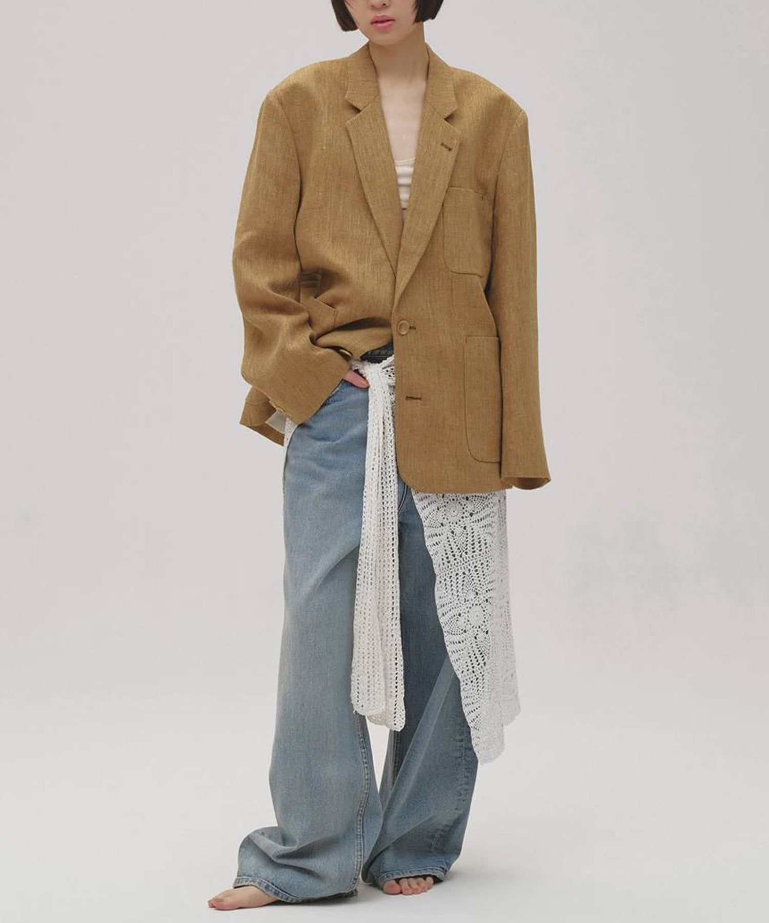 Boyfriend Linen Jacket TODAYFUL