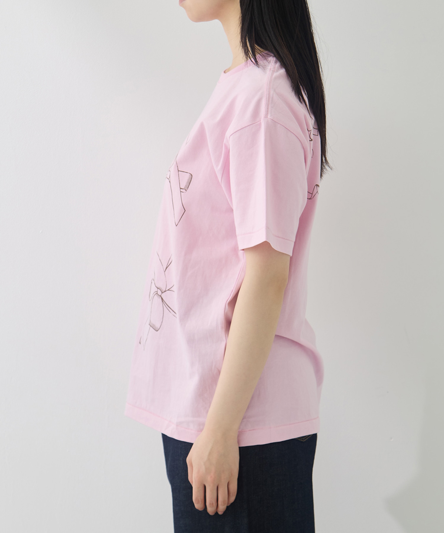 Printed Making a bow with Ribbon Tee RhodolirioN