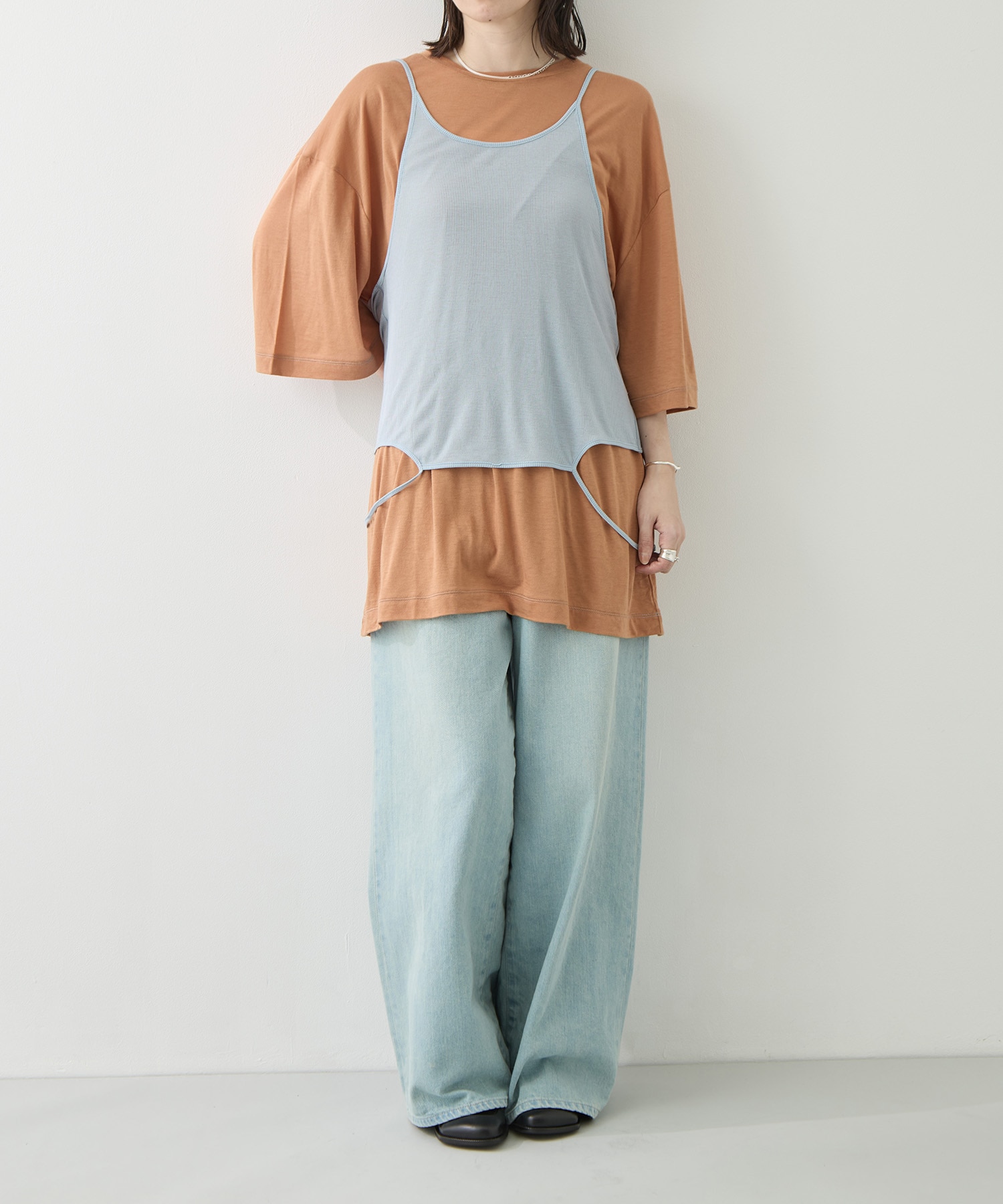 Camisole Top & Loose-fitting Tee - Unit Tops RhodolirioN