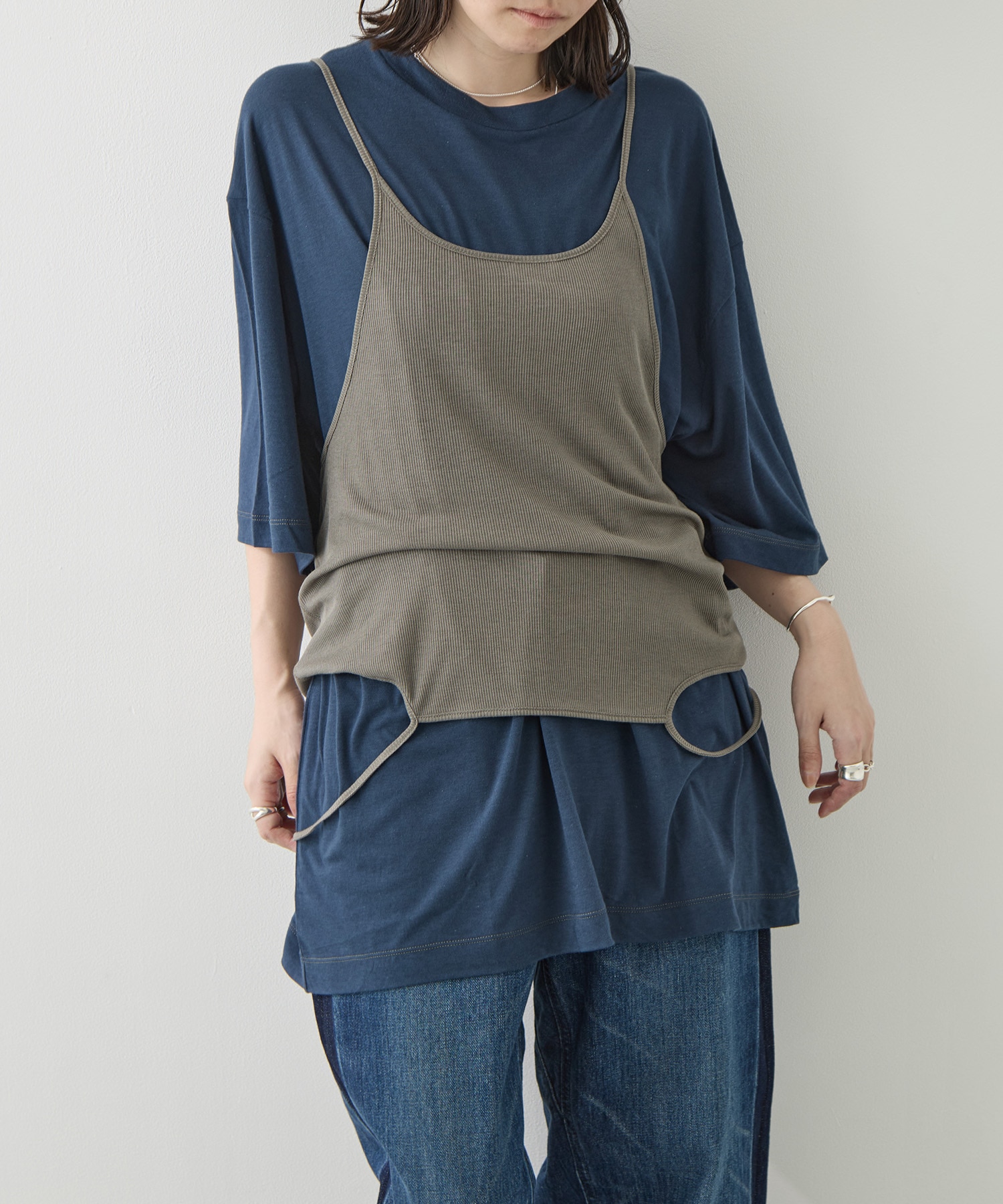 Camisole Top & Loose-fitting Tee - Unit Tops RhodolirioN