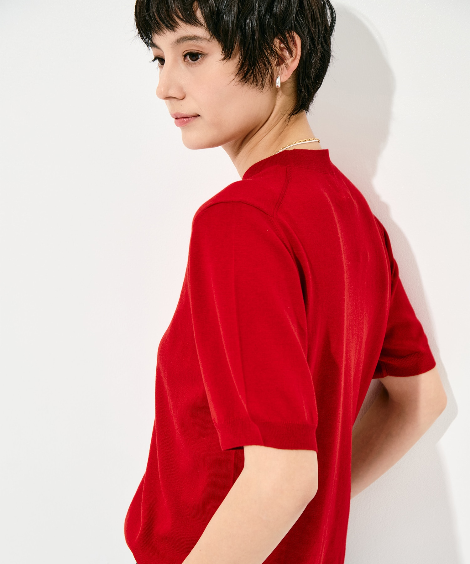 SILK CASHMERE S/S KNIT FUJI