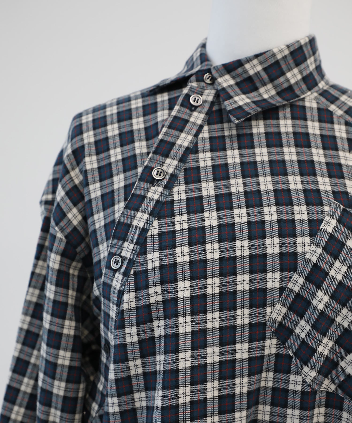 Check Diagonal Shirt INSCRIRE