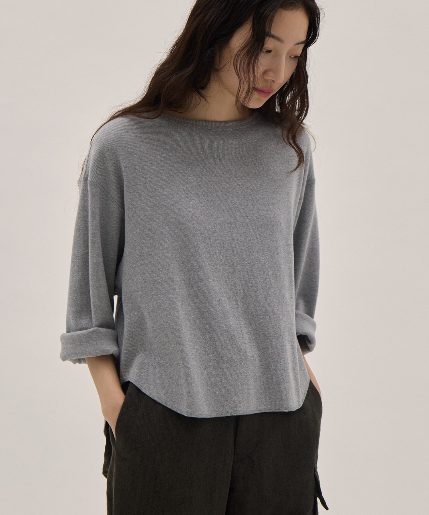 COTTON RIB PULLOVER YLEVE