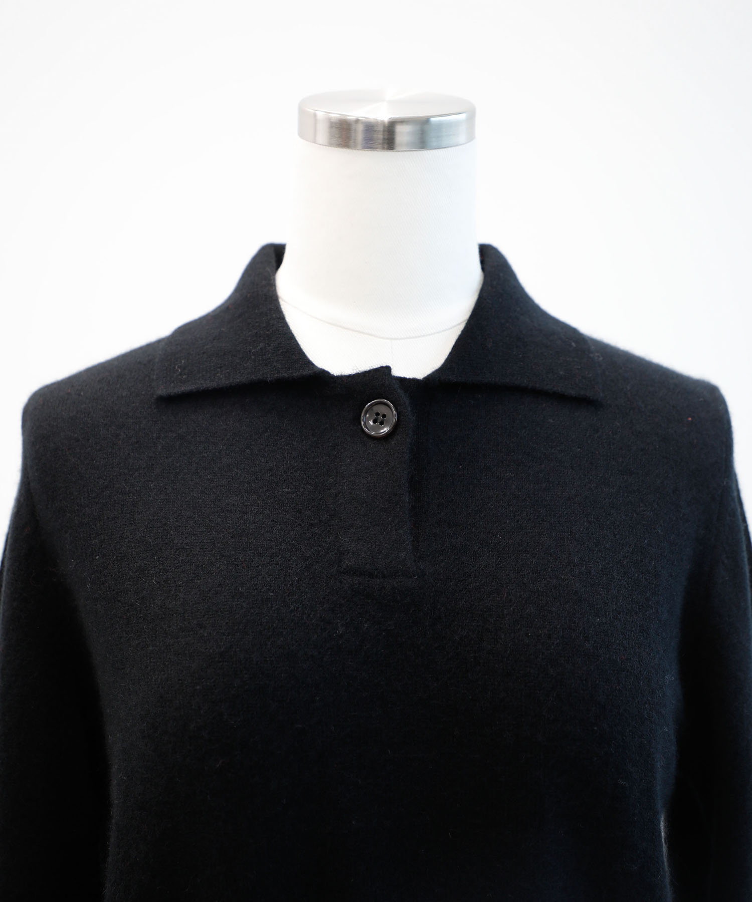 CASHMERE KNIT POLO FUJI