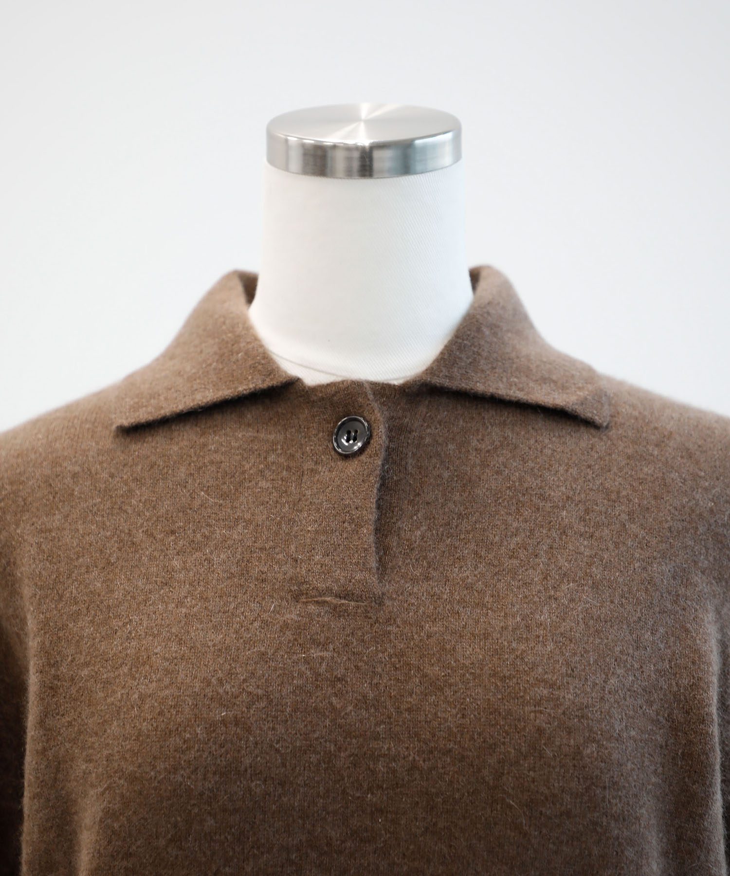 CASHMERE KNIT POLO FUJI