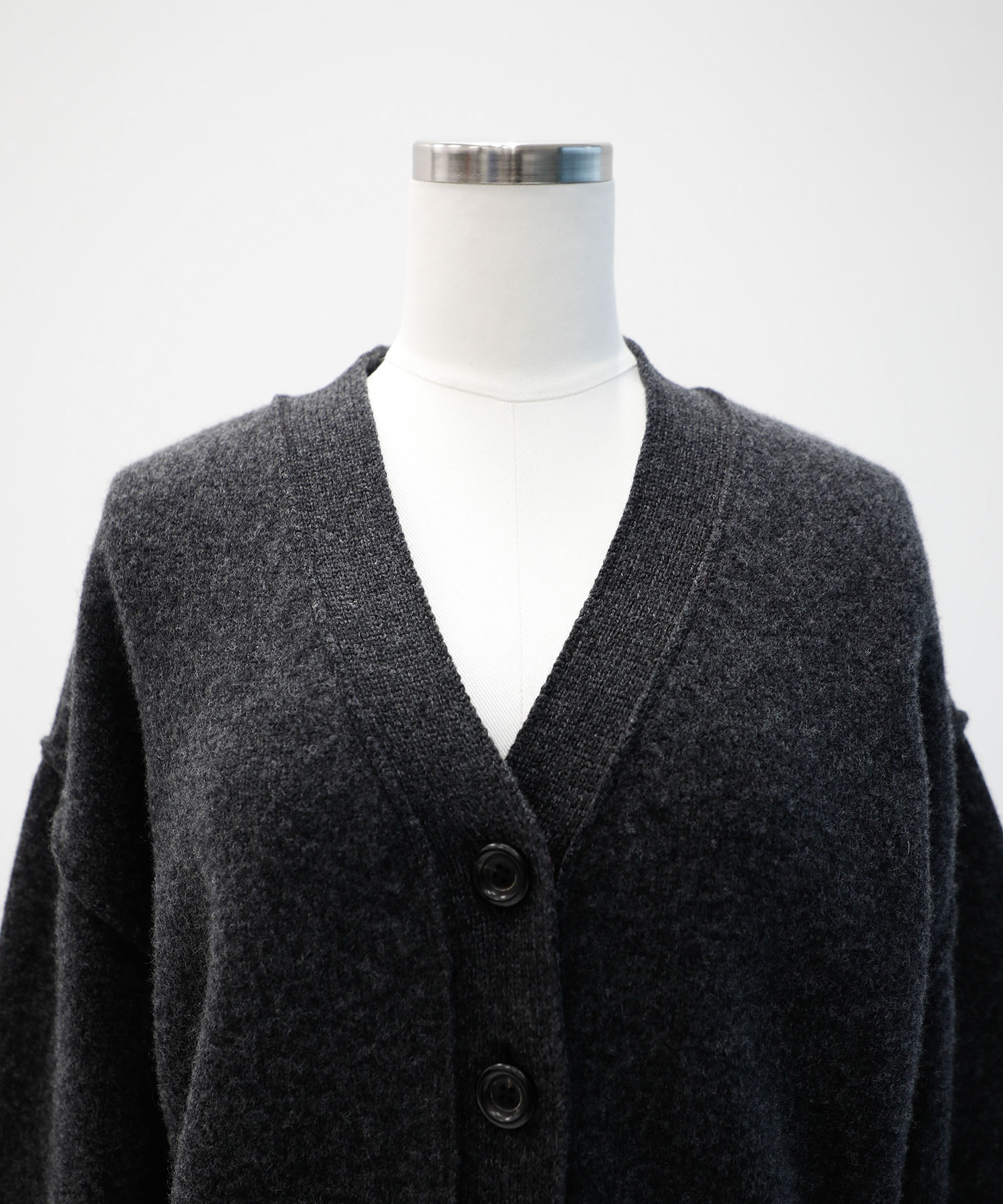 Wool Nylon Knit Short Cardigan WRAPINKNOT