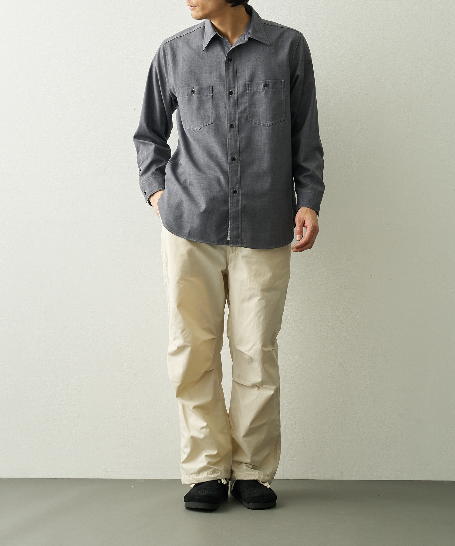 Polyester Wool Field Shirt nanamica