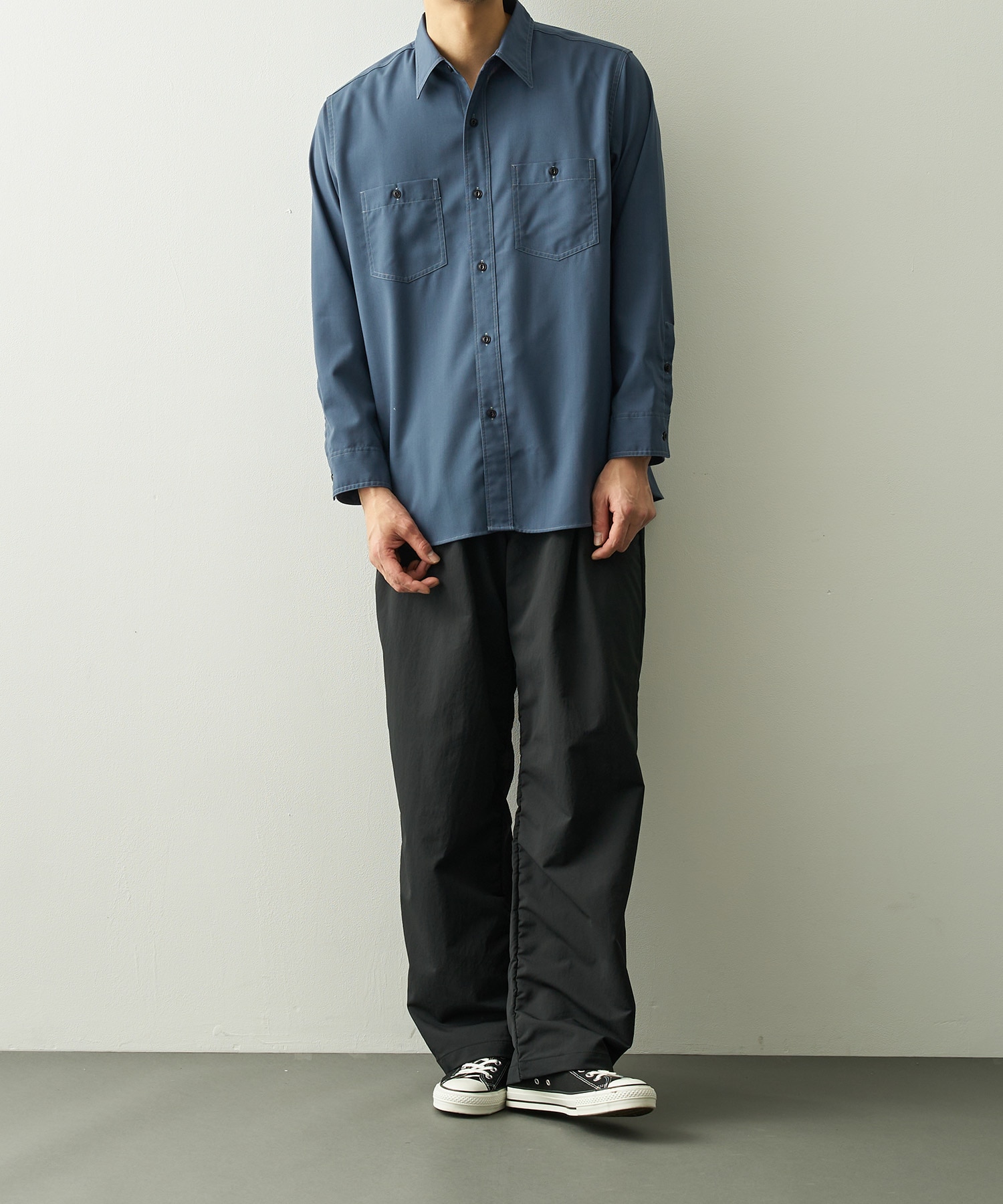 Polyester Wool Field Shirt nanamica