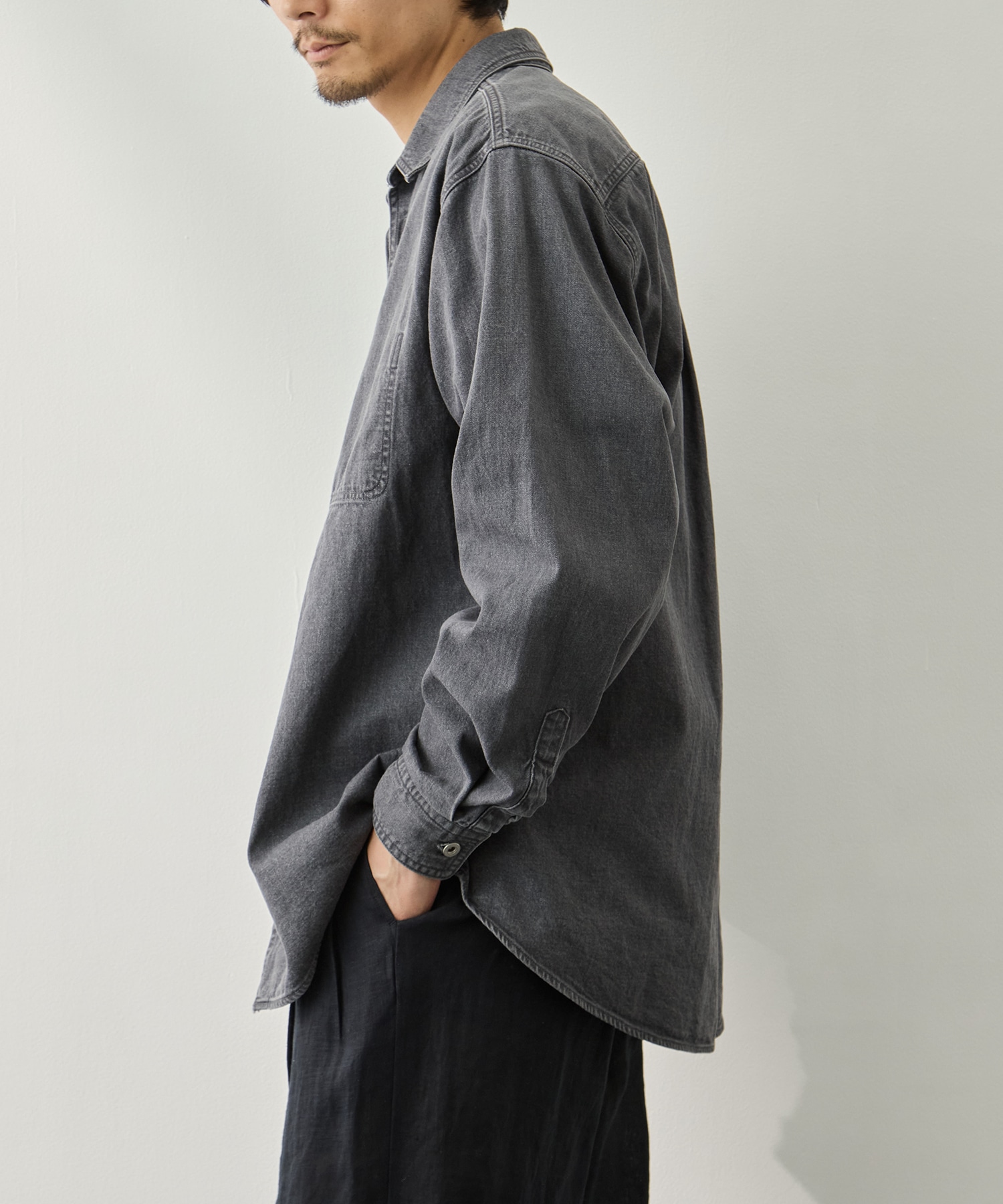 Vintage Washed Denim Shirt YOKE