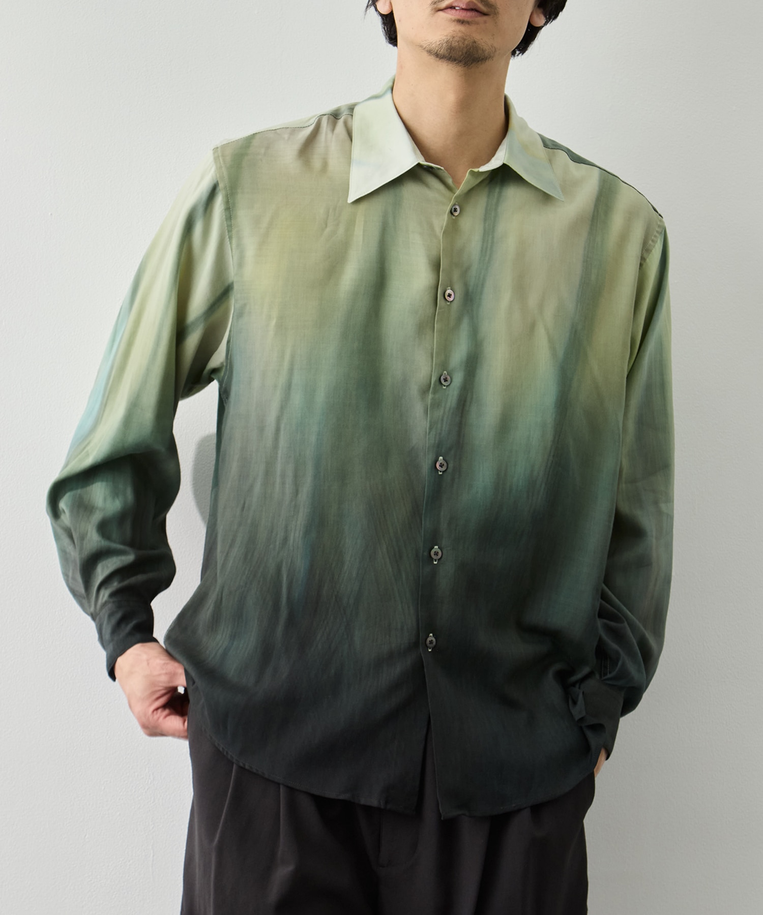 Hand Painted Lawn Loose Fit Shirt YOKE