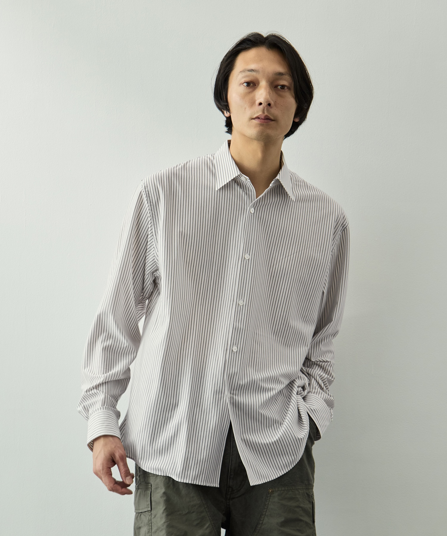 46G Stripe Modest Shirt KANEMASA PHIL.