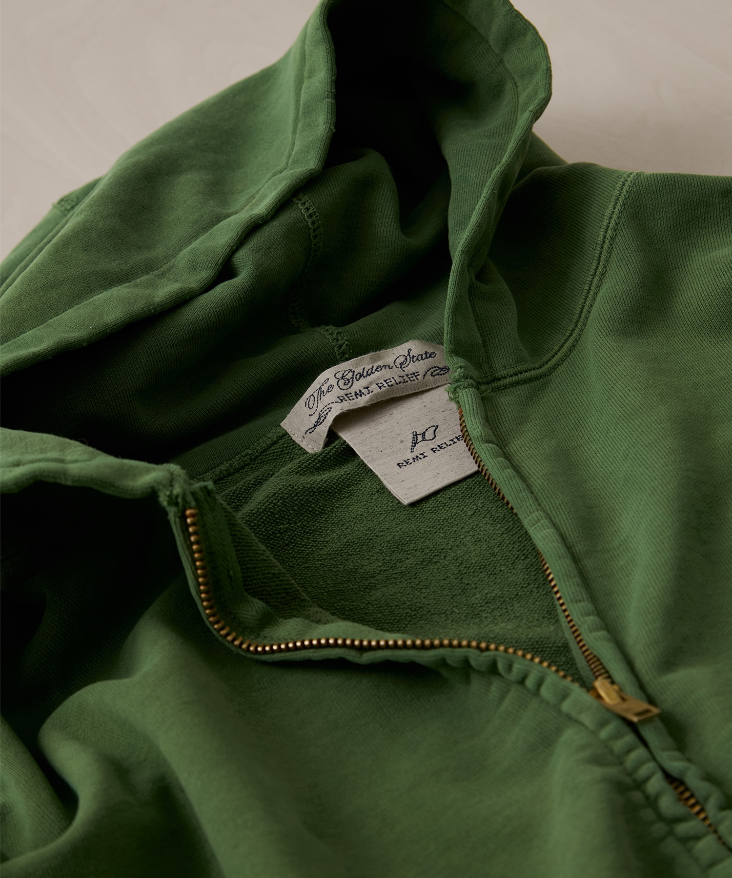 SP加工裏毛ZIPパーカー New Fit REMI RELIEF