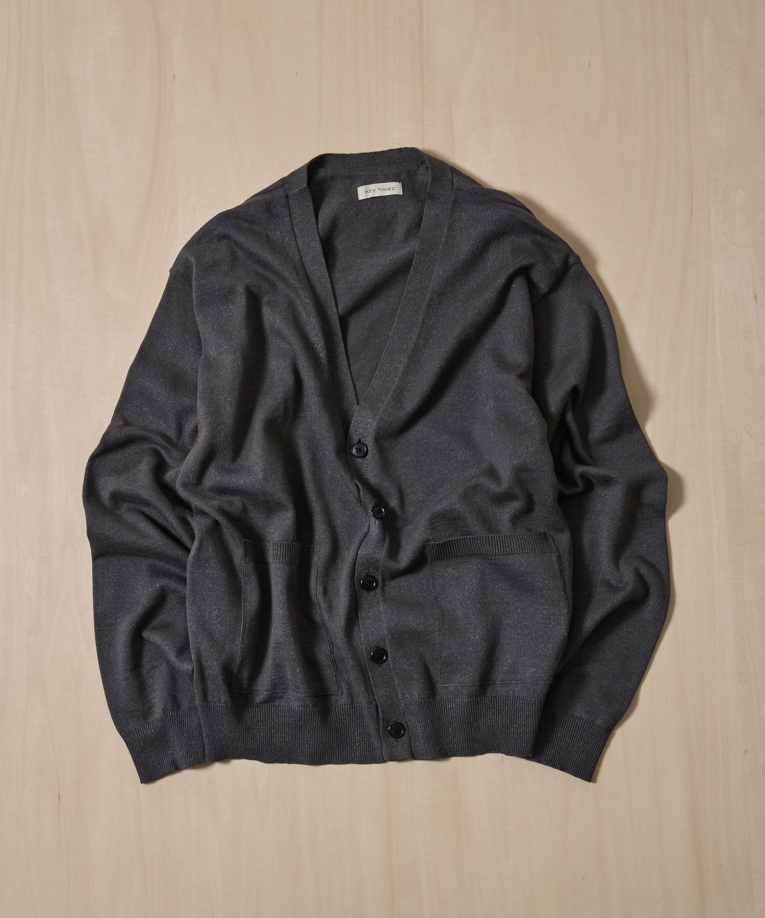 コットンリネンニットカーディガン KEY TIMEZ