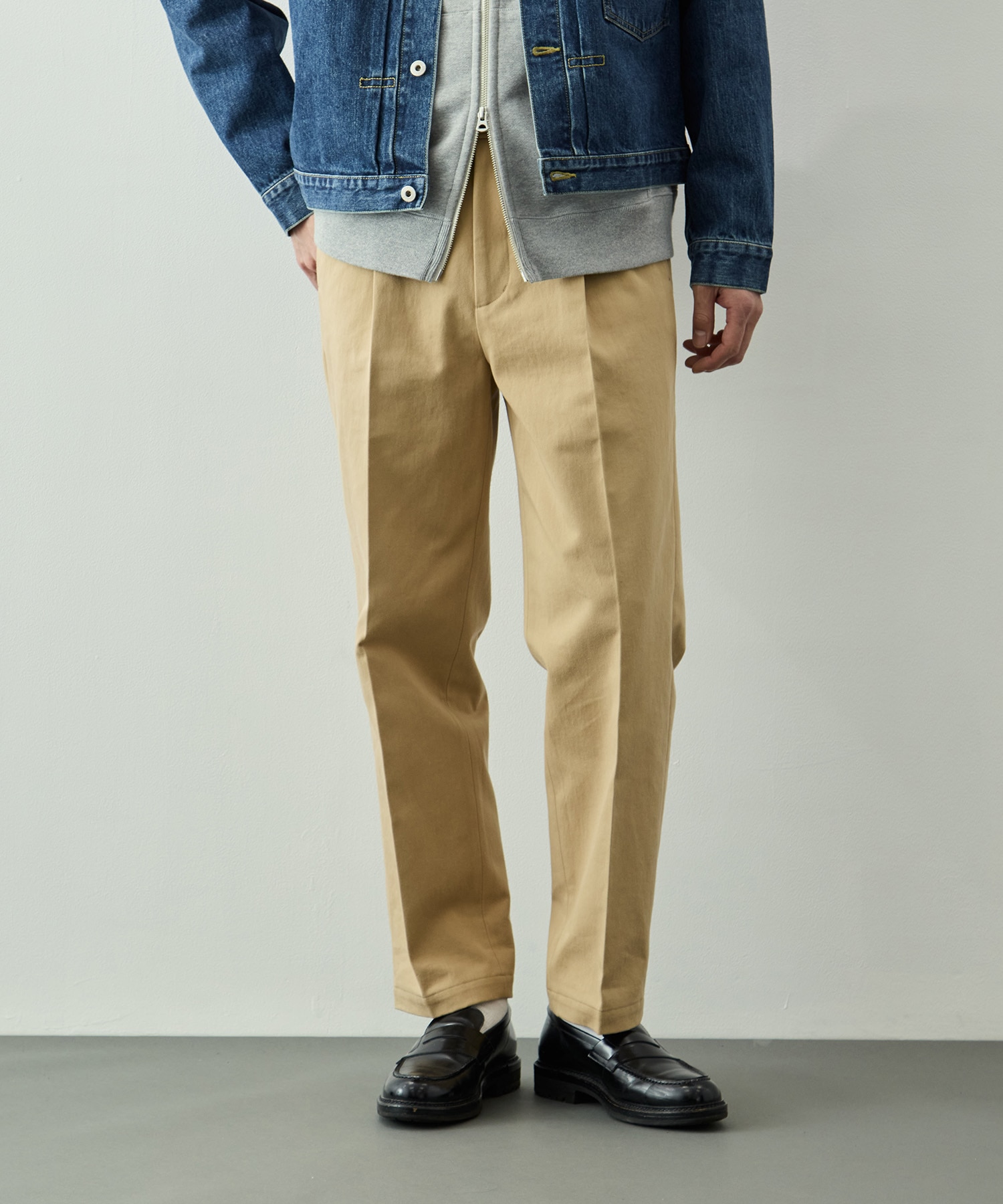 ソフトツイスト1タックチノパンツ KEY TIMEZ