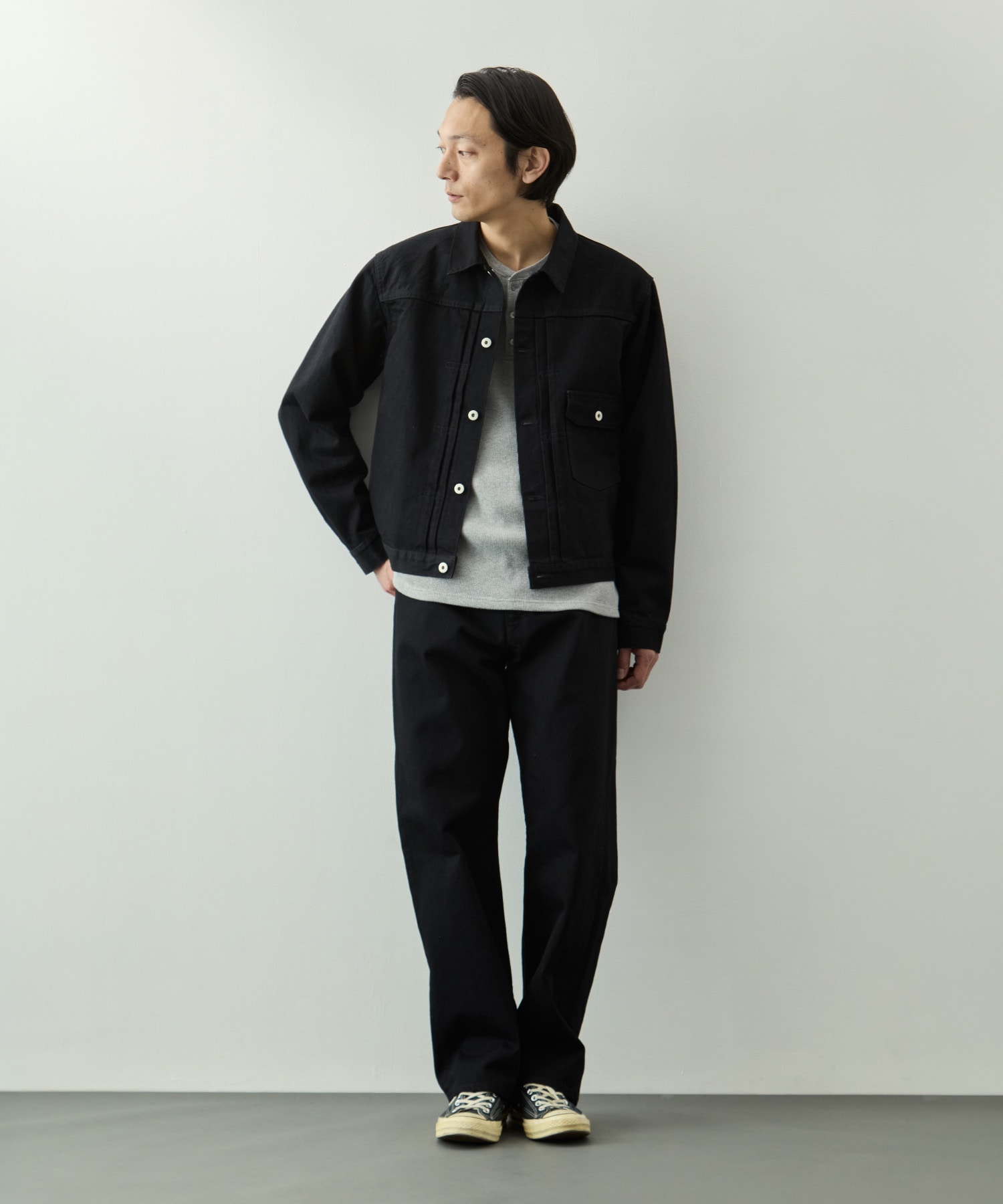 ヴィンテージスラブストレートデニム KEY TIMEZ