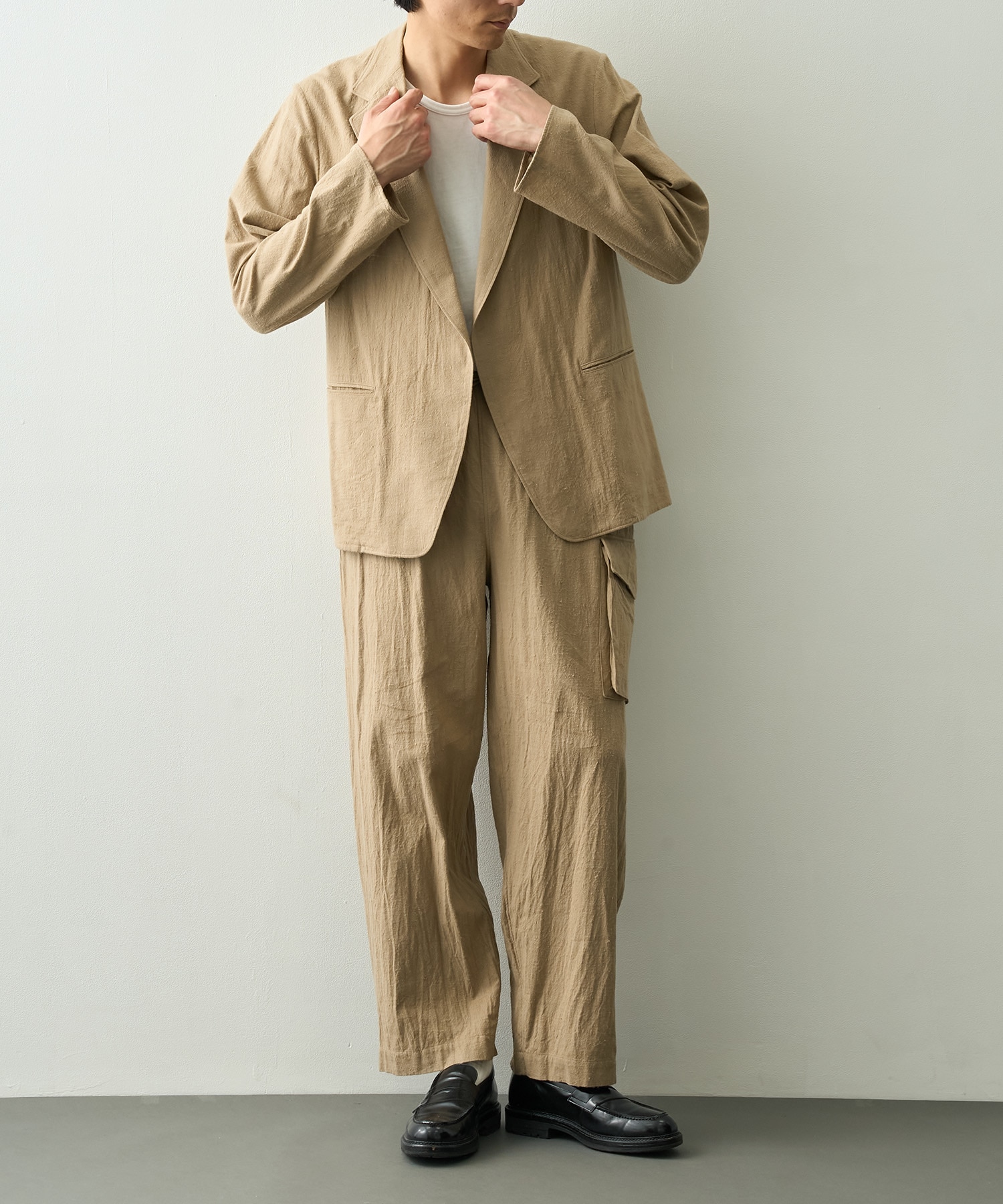 Silk/Cotton Nep Side Seamless 4P Pants blurhms