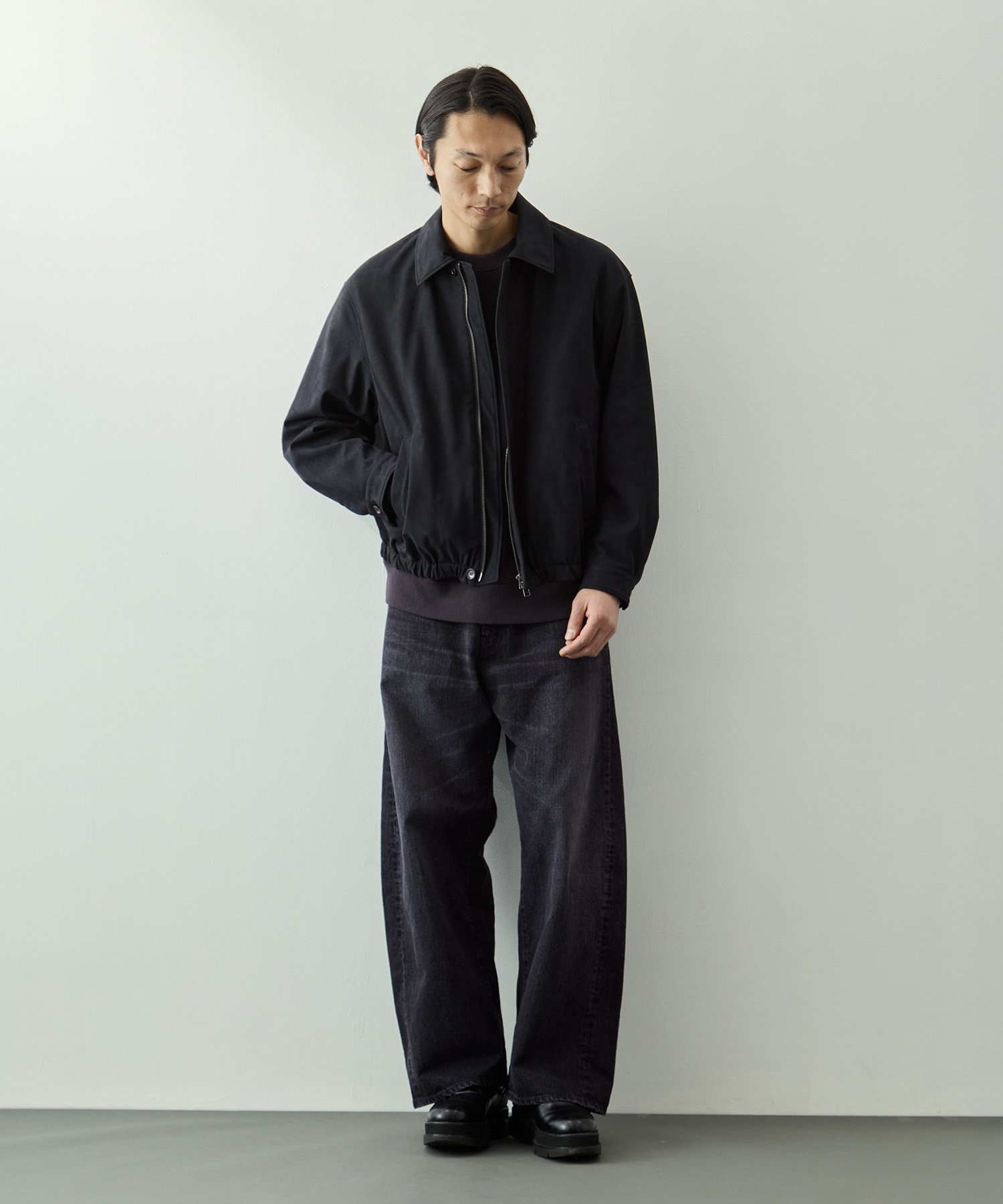 マイクロスエードフライトブルゾン KEY TIMEZ