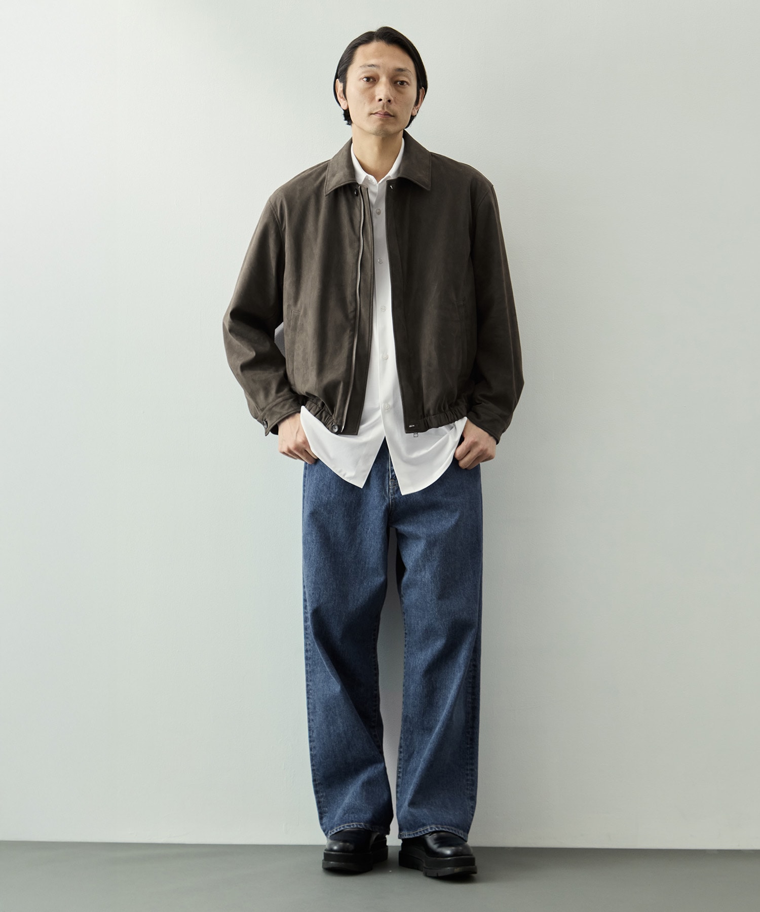 マイクロスエードフライトブルゾン KEY TIMEZ