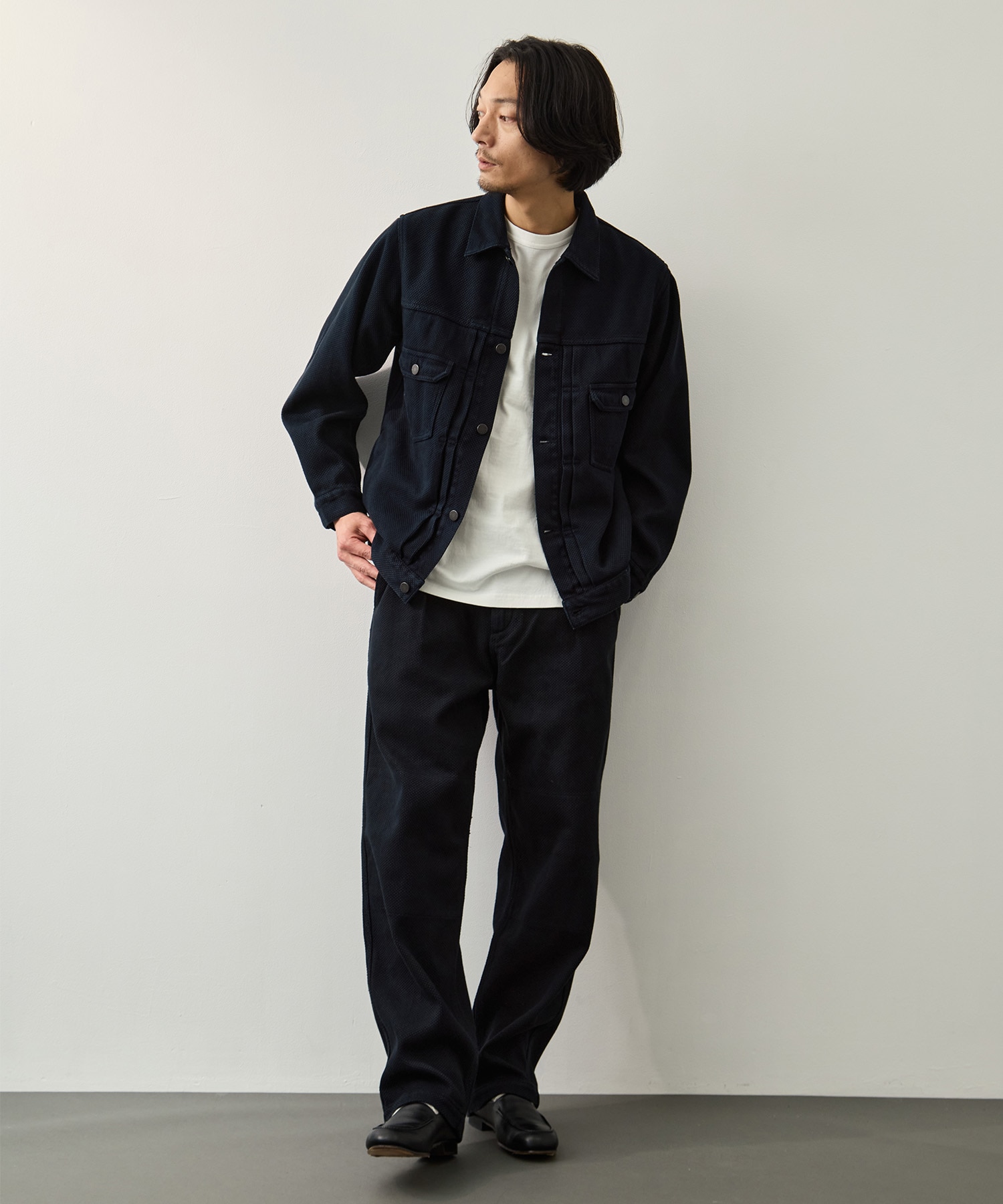 SASHIKO JACKET#002 OVERDYE MOMOTARO JEANS