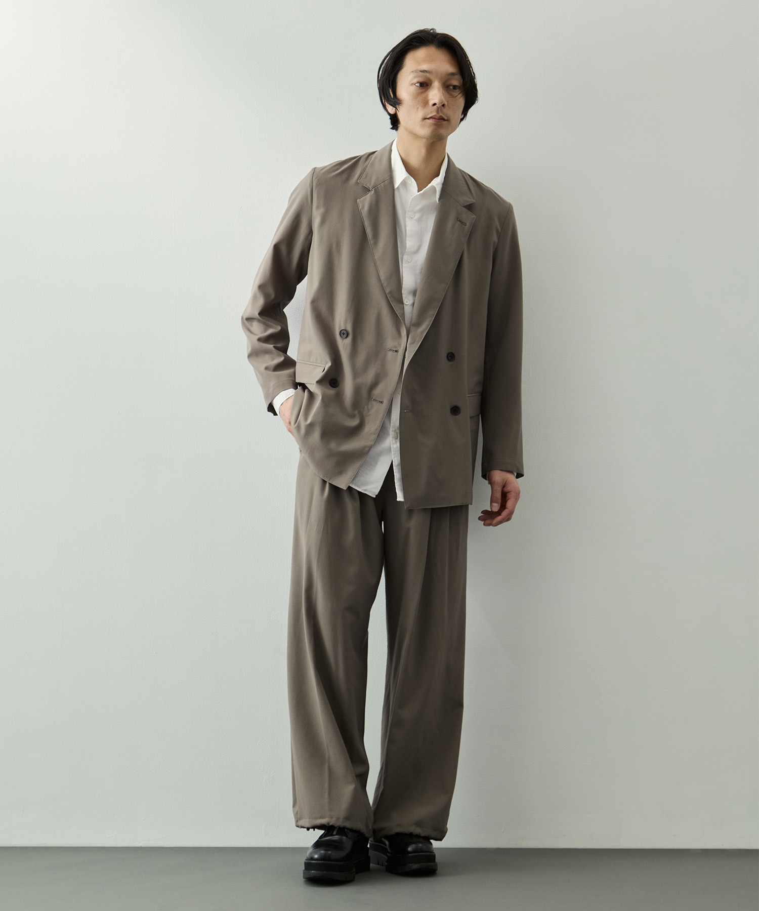 Wool Washer Tropical Double Breasted Jacket YOKE