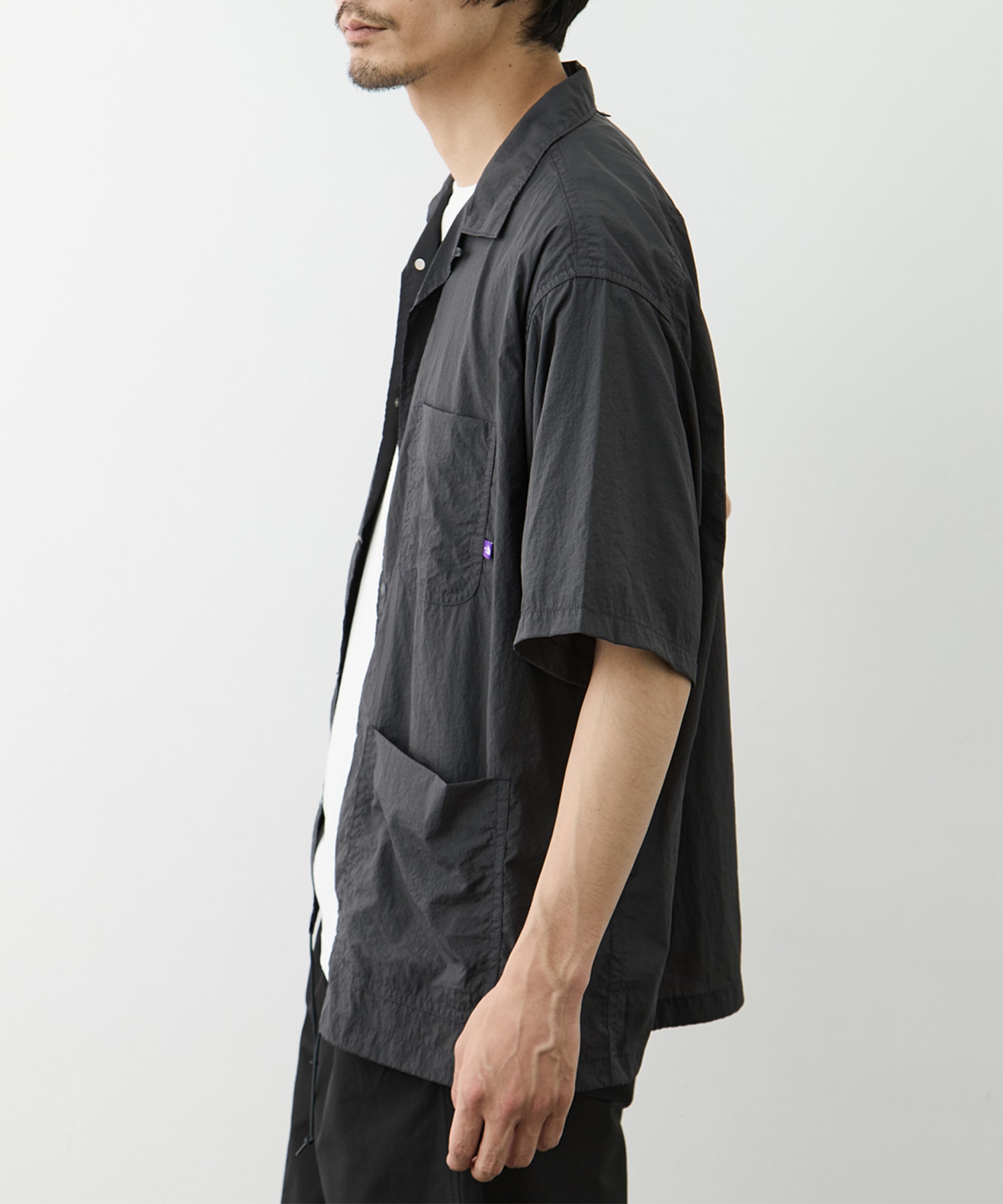 Nylon Taffeta Field S/S Shirt THE NORTH FACE Purple Label