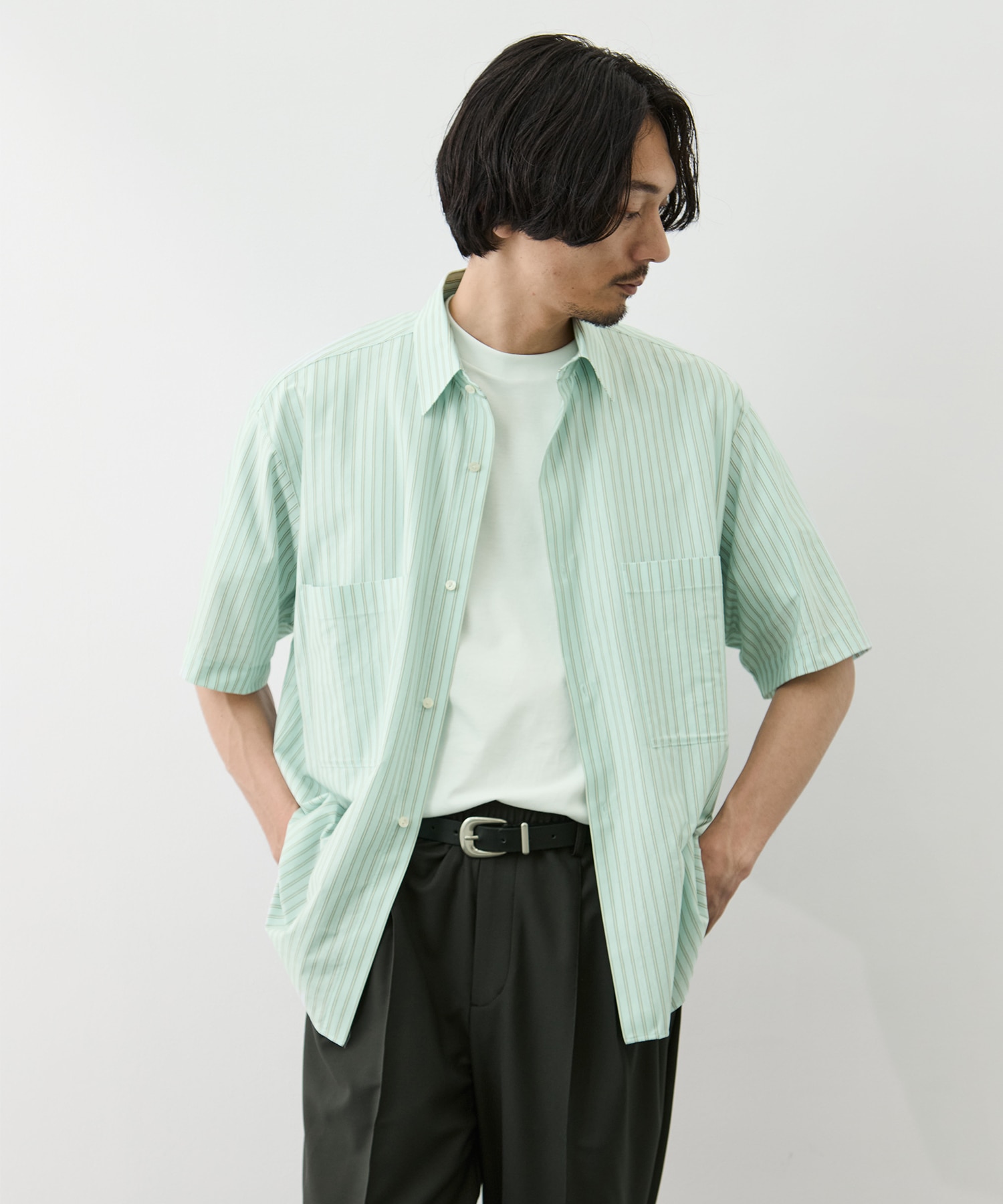 Double Pocket Half Sleeve Shirt GOOD PEOPLE GOOD STITCHING GOOD PRODUCT