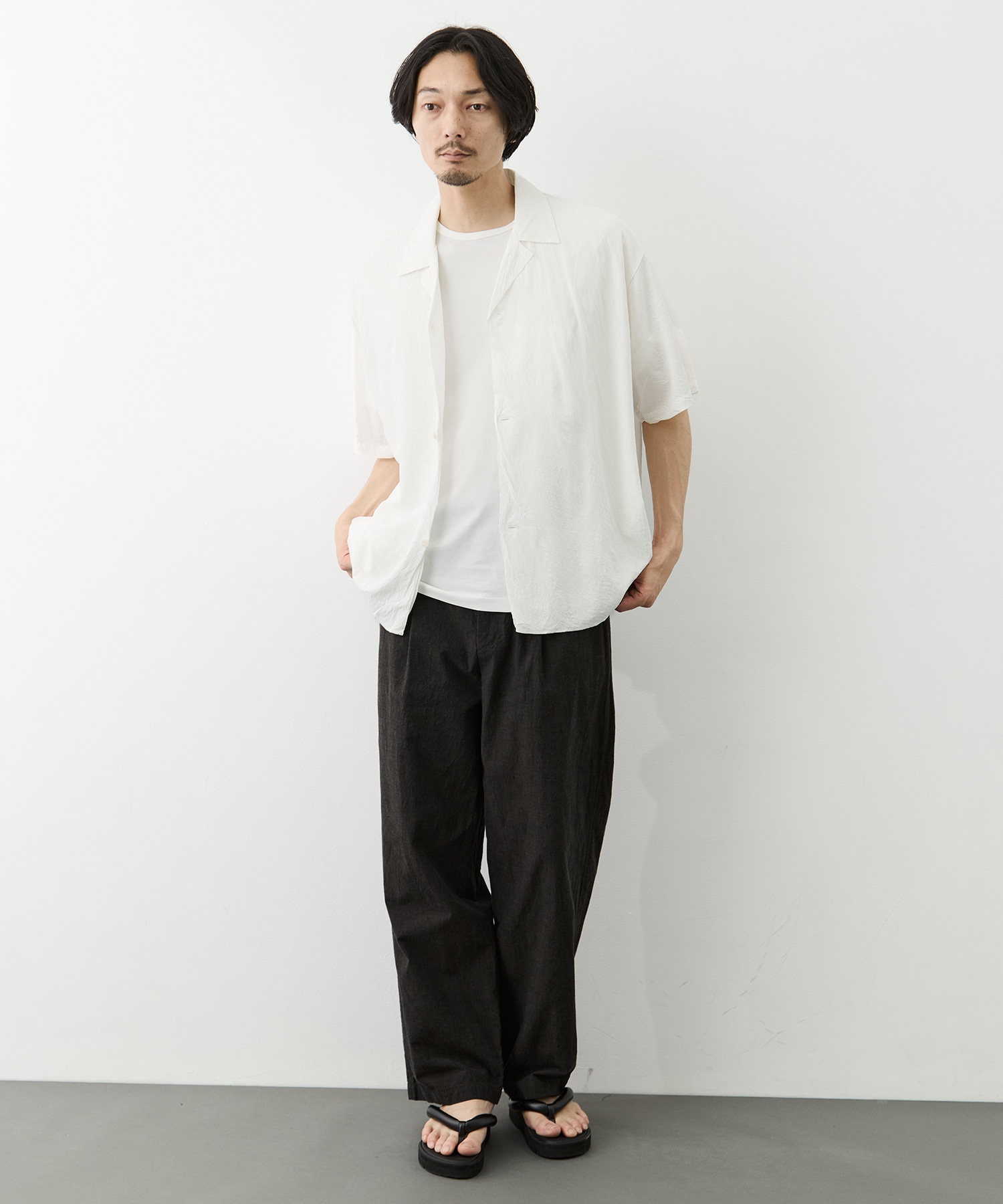 Double Front Half Sleeve Shirt GOOD PEOPLE GOOD STITCHING GOOD PRODUCT