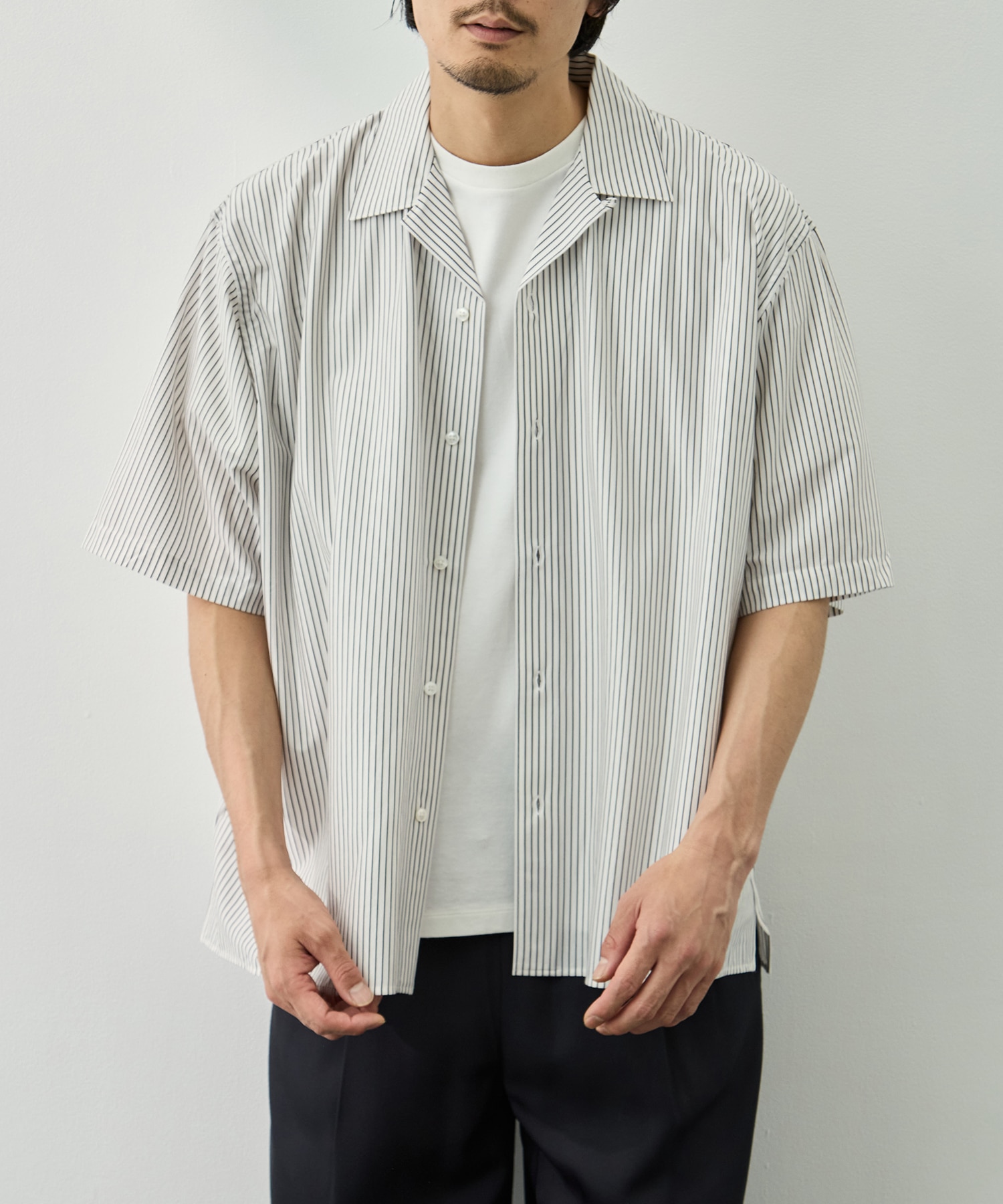 46G Stripe Ether Shirt KANEMASA PHIL.