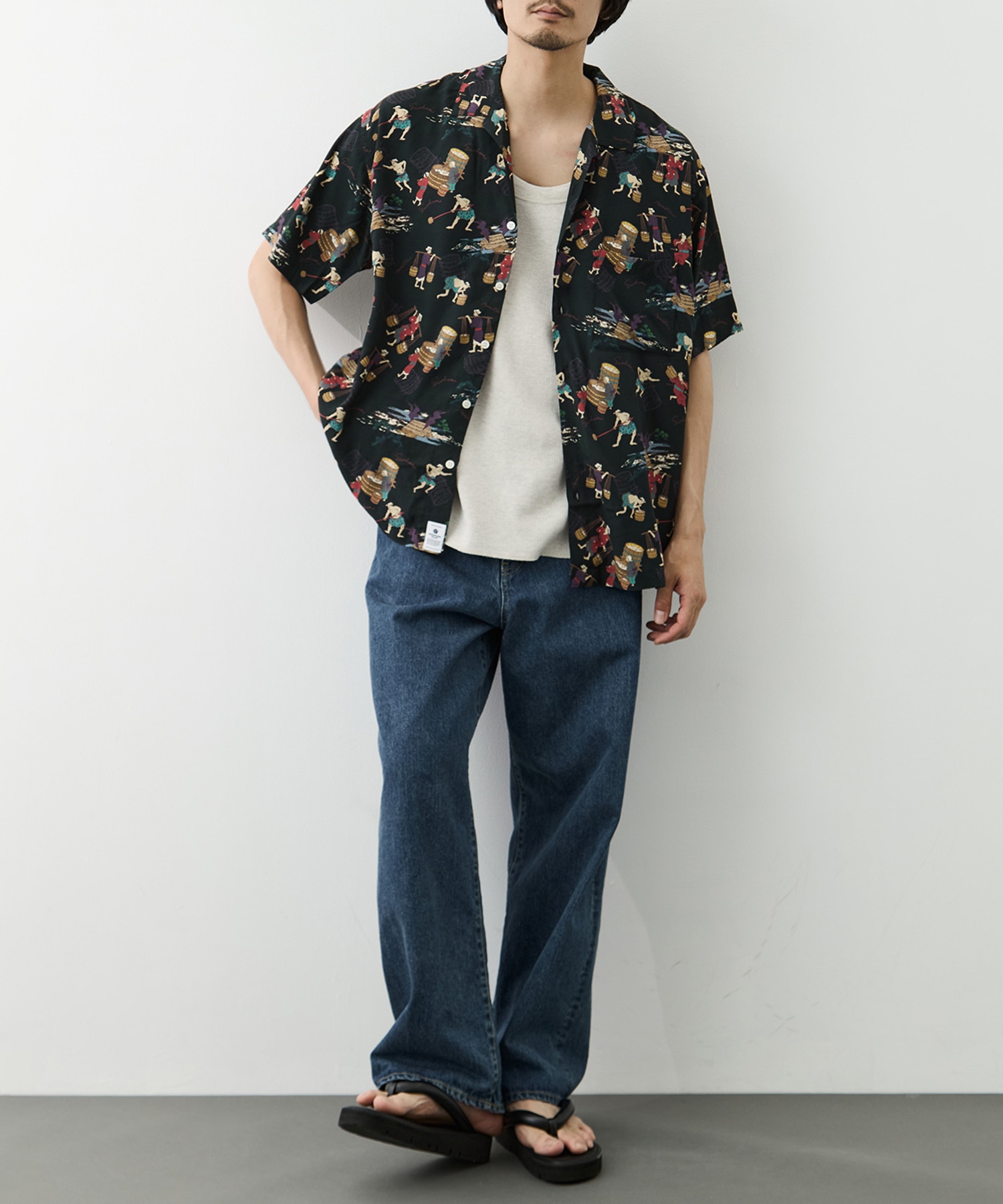 RAYON S/S SHIRT MOMOTARO JEANS