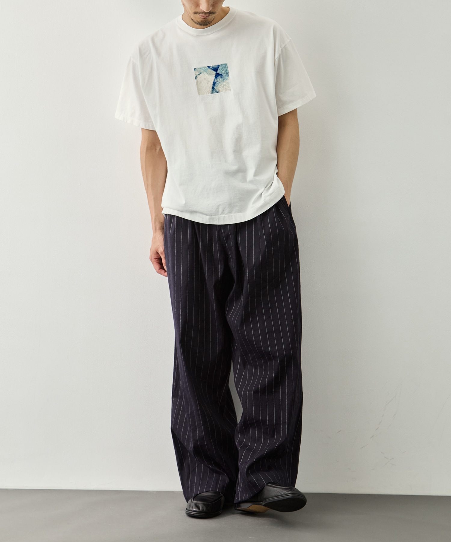 Abstract Embroited T-shirt YOKE