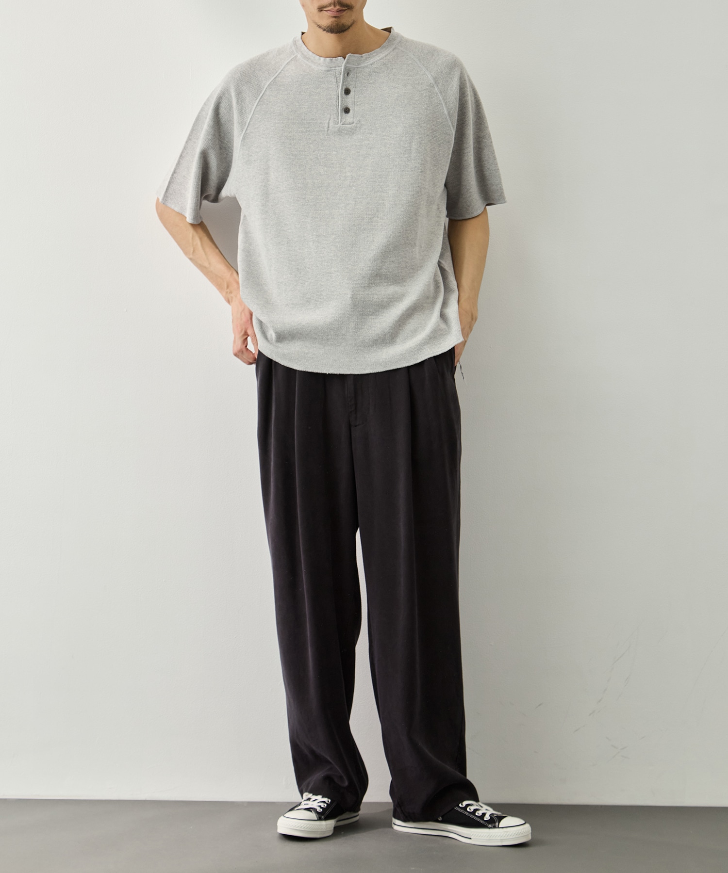 WタックラグランヘンリーネックT REMI RELIEF